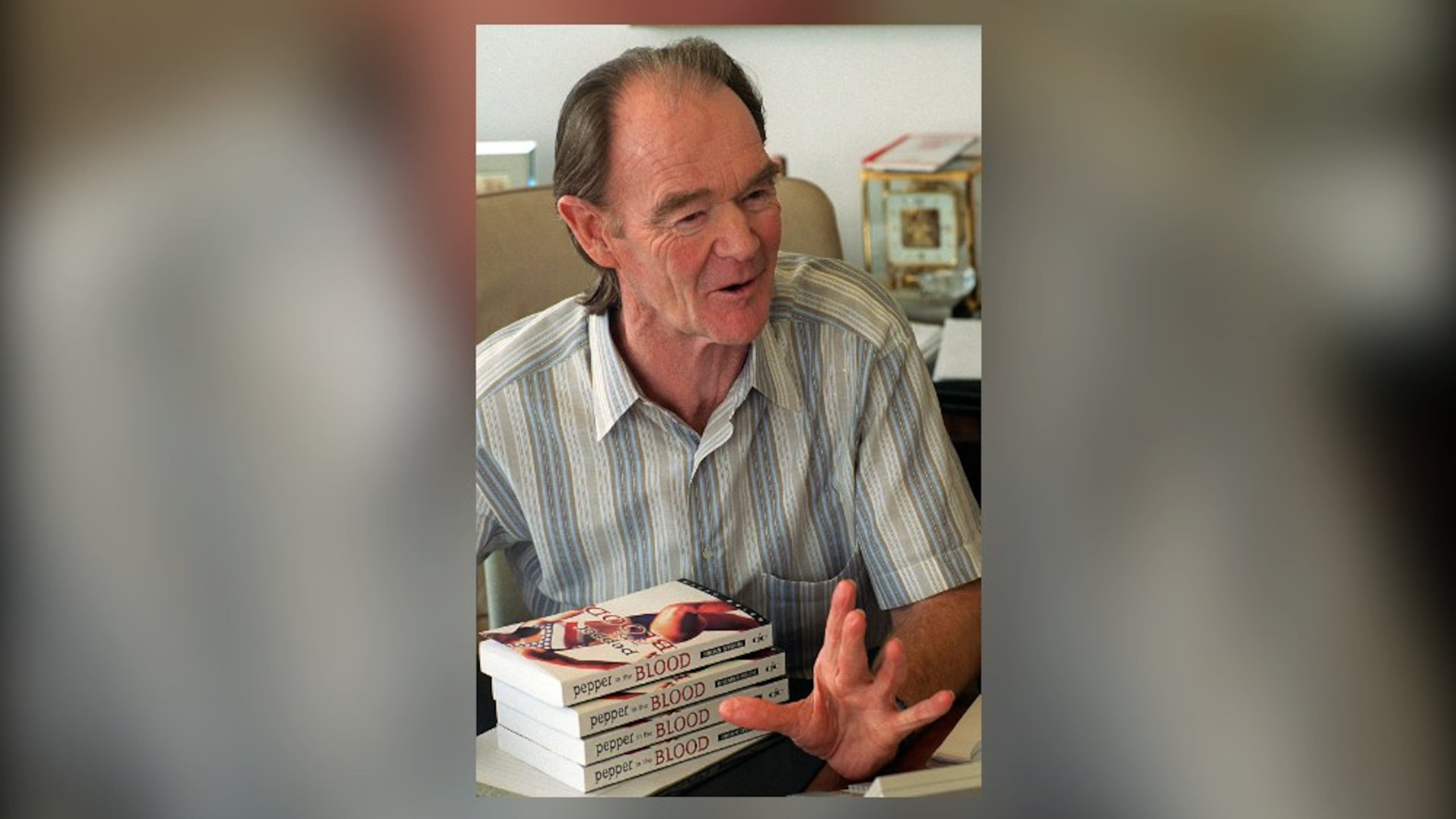 Brian Dyson, the former head of Coca-Cola Enterprises, speaks about how he drew from his life growing up in Argentina and on his experiences as an athlete to write a book about an Olympic hopeful. (Nick Arroyo/AJC 1996)