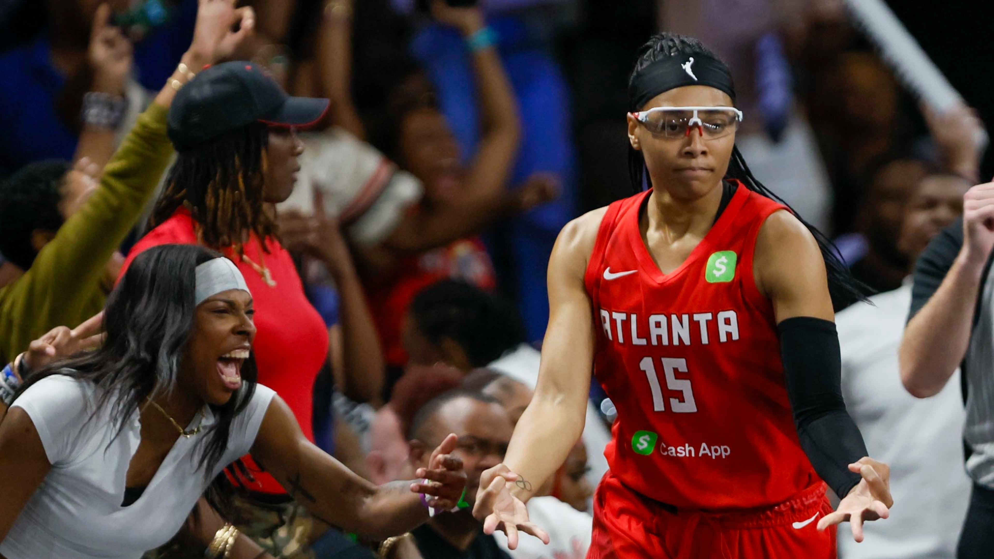 Dream guard Allisha Gray was an All-WNBA selection last season and, with the addition of some new players, Atlanta is positioned to be a title contender. (Miguel Martinez/AJC 2025)