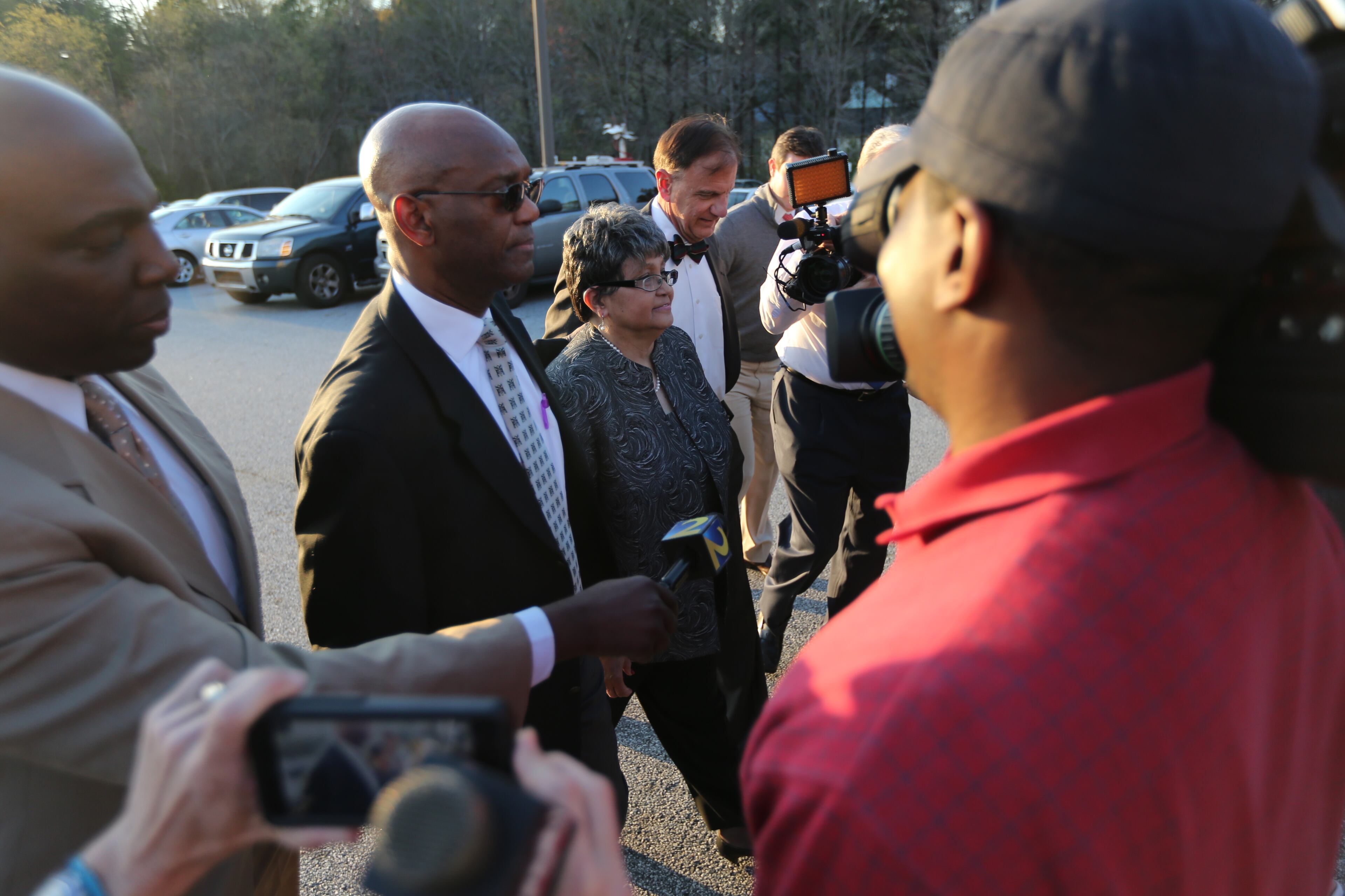 Former Atlanta Public Schools Superintendent Beverly Hall heads towards the Fulton County Jail on Tuesday, April 2, 2013 to turn herself in. The comprehensive, state-led investigation showed that Hall and her top aides systematically ignored, destroyed or altered complaints and other records about misconduct and never admitted to wrongdoing in the massive cheating scandal that nearly brought down the system.