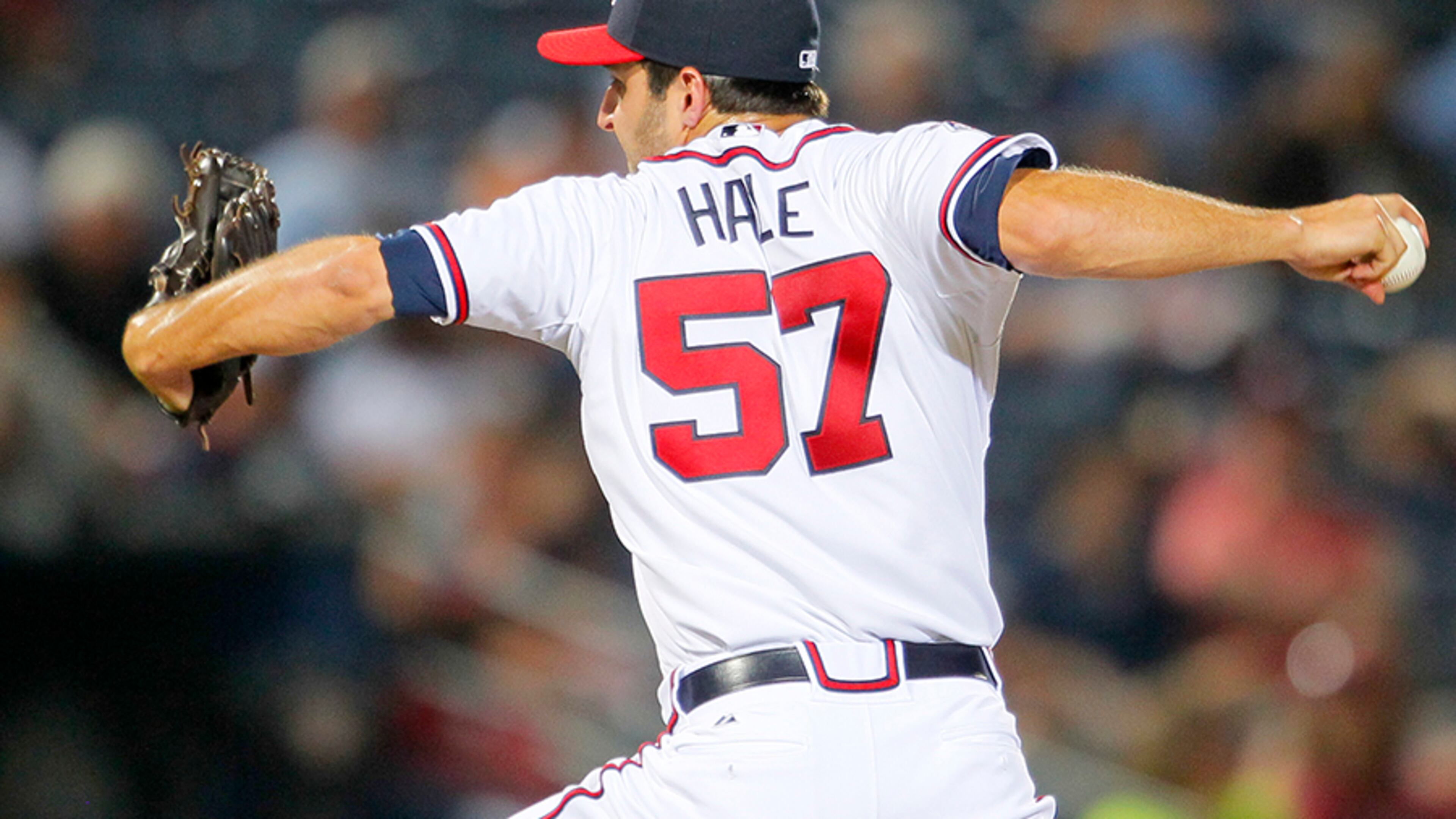 Braves pitcher David Hale started four games in April before Mike Minor came off the disabled list, going 2-2 with a 2.31 ERA.