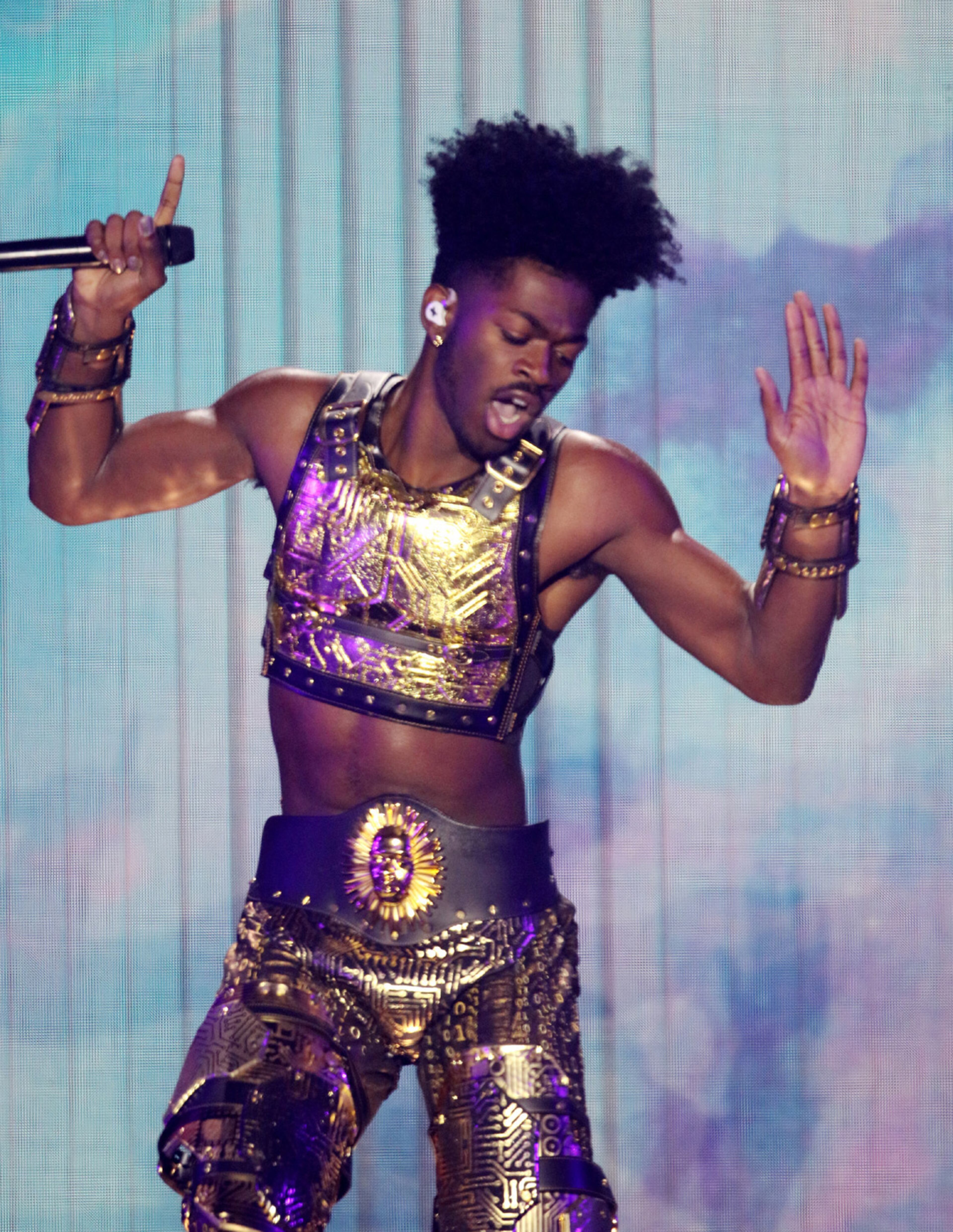 Atlanta native Lil Nas X played the first show of a two-night run in his hometown on Tuesday, Sept. 27, 2022, at the Coca-Cola Roxy Theatre. The Long Live Montero Tour hits the stage again Wednesday night at the Roxy in The Battery Atlanta. Robb Cohen for the Atlanta Journal-Constitution