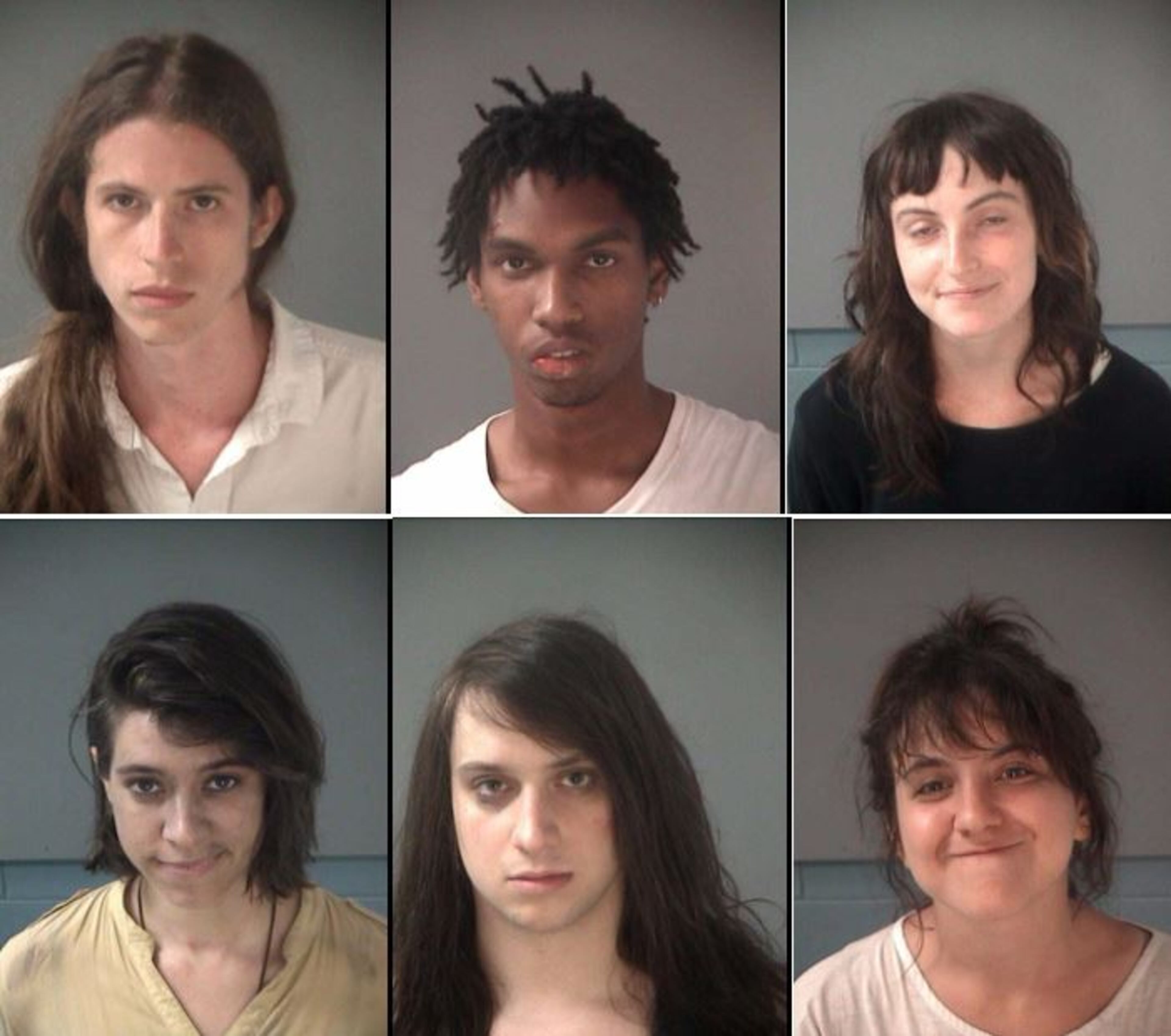 (Clockwise from top left): Brandon Cosgrove, Travis Arnold, Frances Newton, Rebecca Shenfeld, James Mitchell, Bethany Sumner