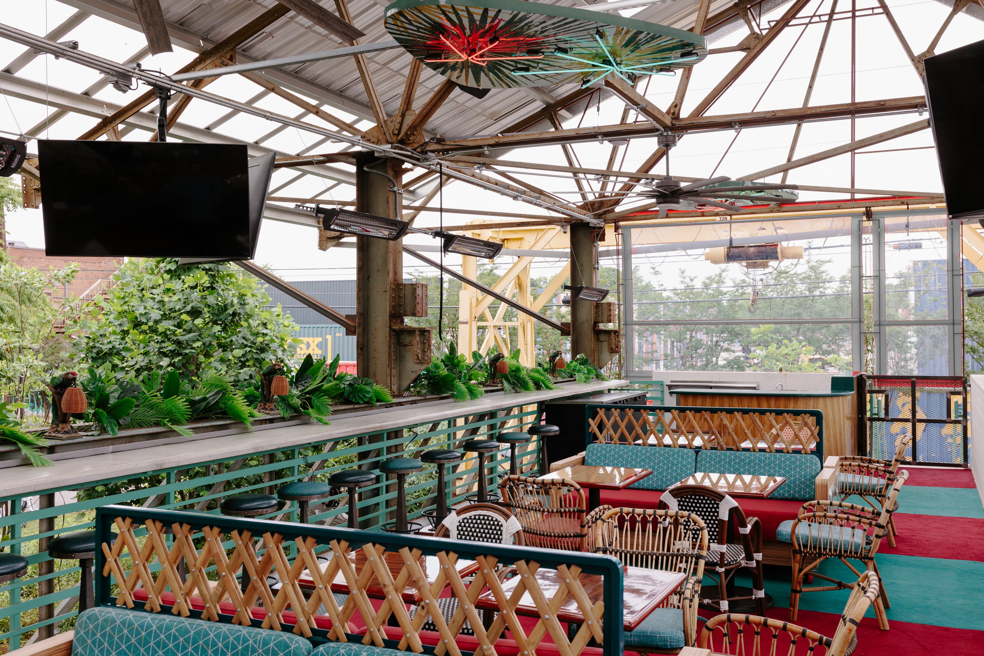 Floridaman, an outdoor bar and lounge, is located above Breaker Breaker on the Eastside Beltline. (Courtesy of Breaker Breaker)