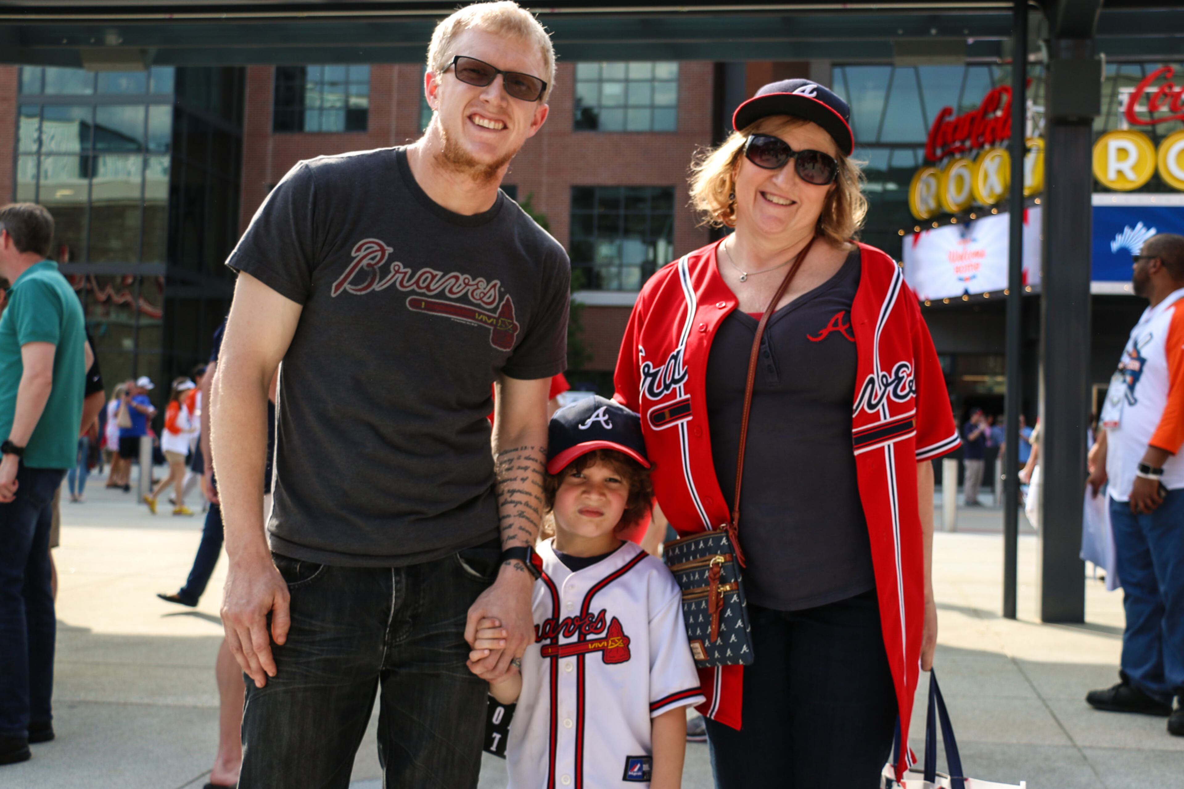 Droves of fans turned out for Friday’s opening game at SunTrust Park where the Atlanta Braves defeated the San Diego Padres, 5-2.