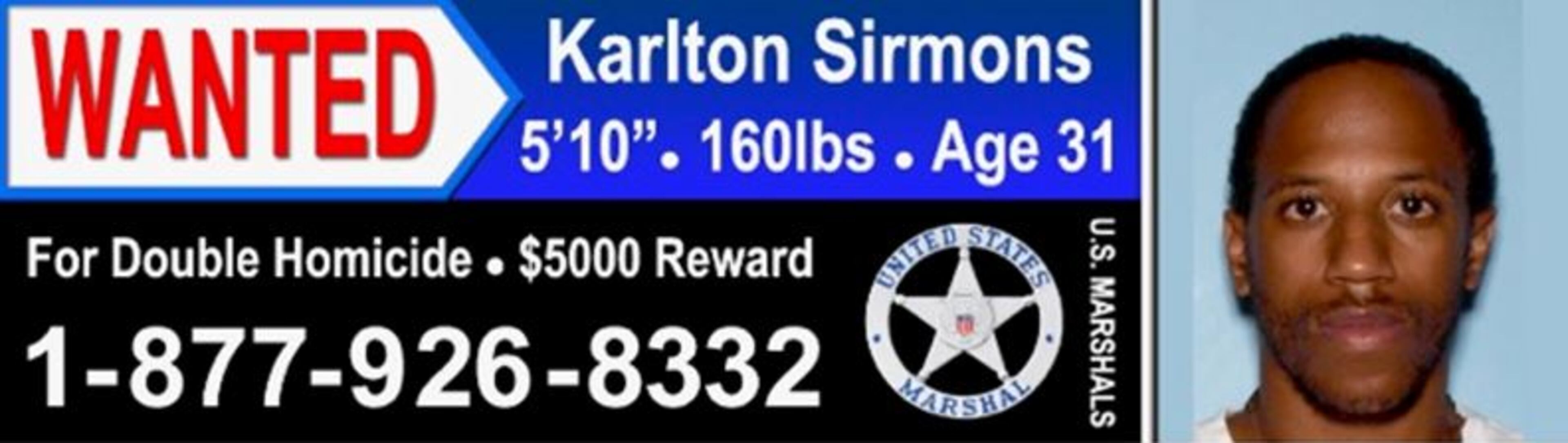 Karlton Sirmons is “an extreme danger to the community,” officials said.