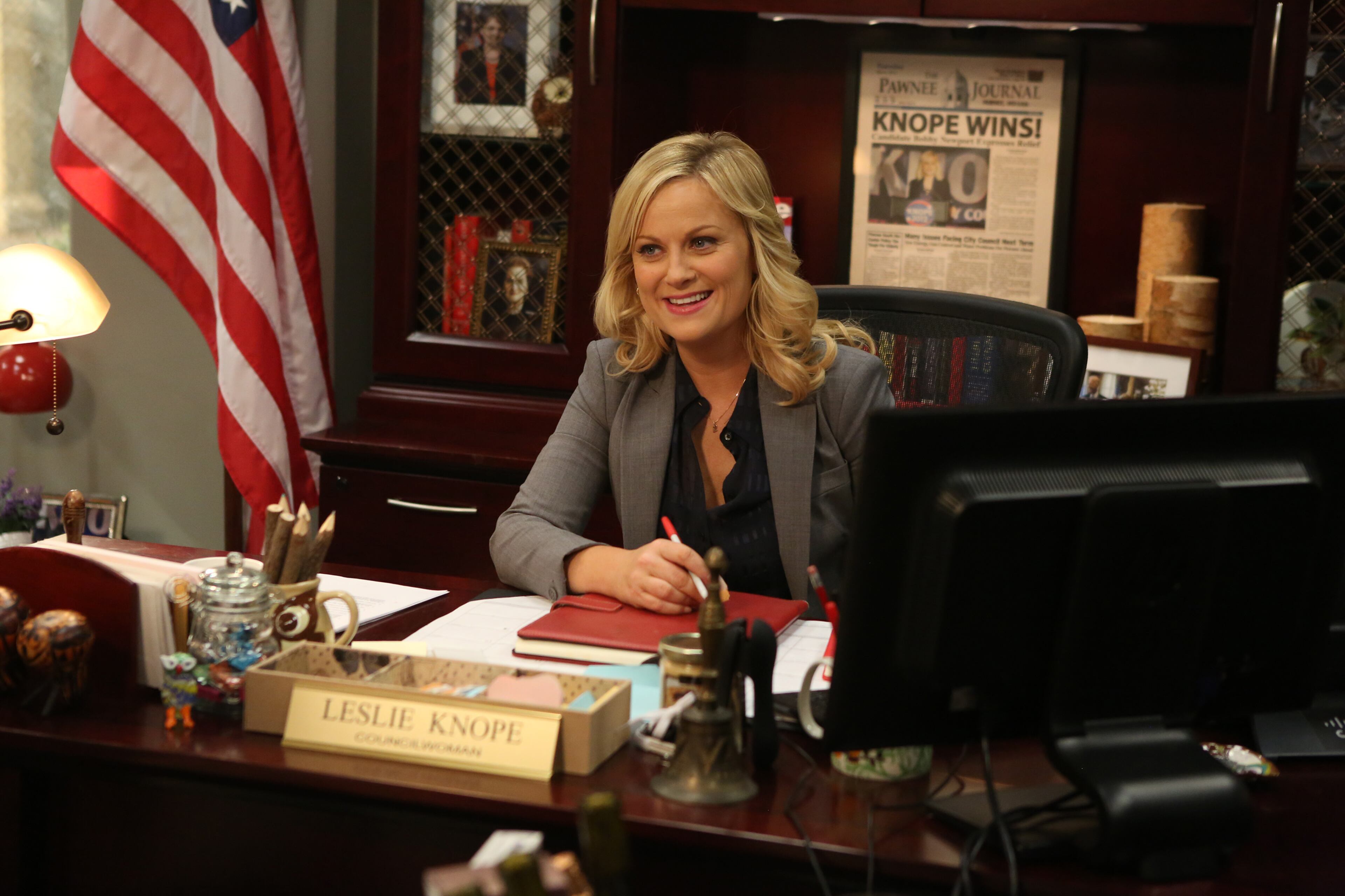 Amy Poehler as Leslie Knope in "Parks & Recreation."
