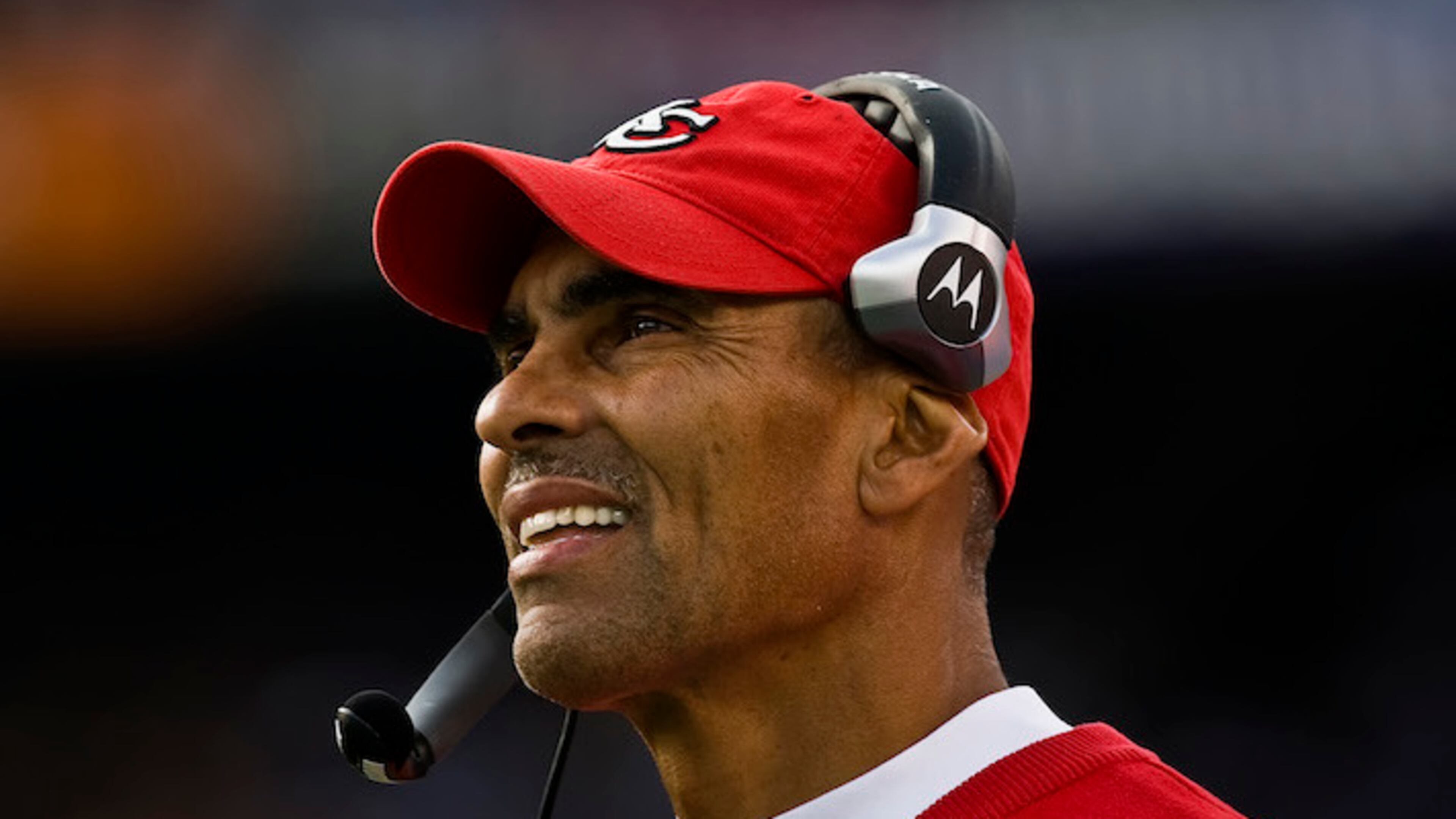 Herm Edwards during a Kansas City Chiefs game on Sunday, November 9, 2008 at Qualcomm Stadium in San Diego, Calif. Edwards is now coach at Arizona State. (David Eulitt/Kansas City Star/TNS)