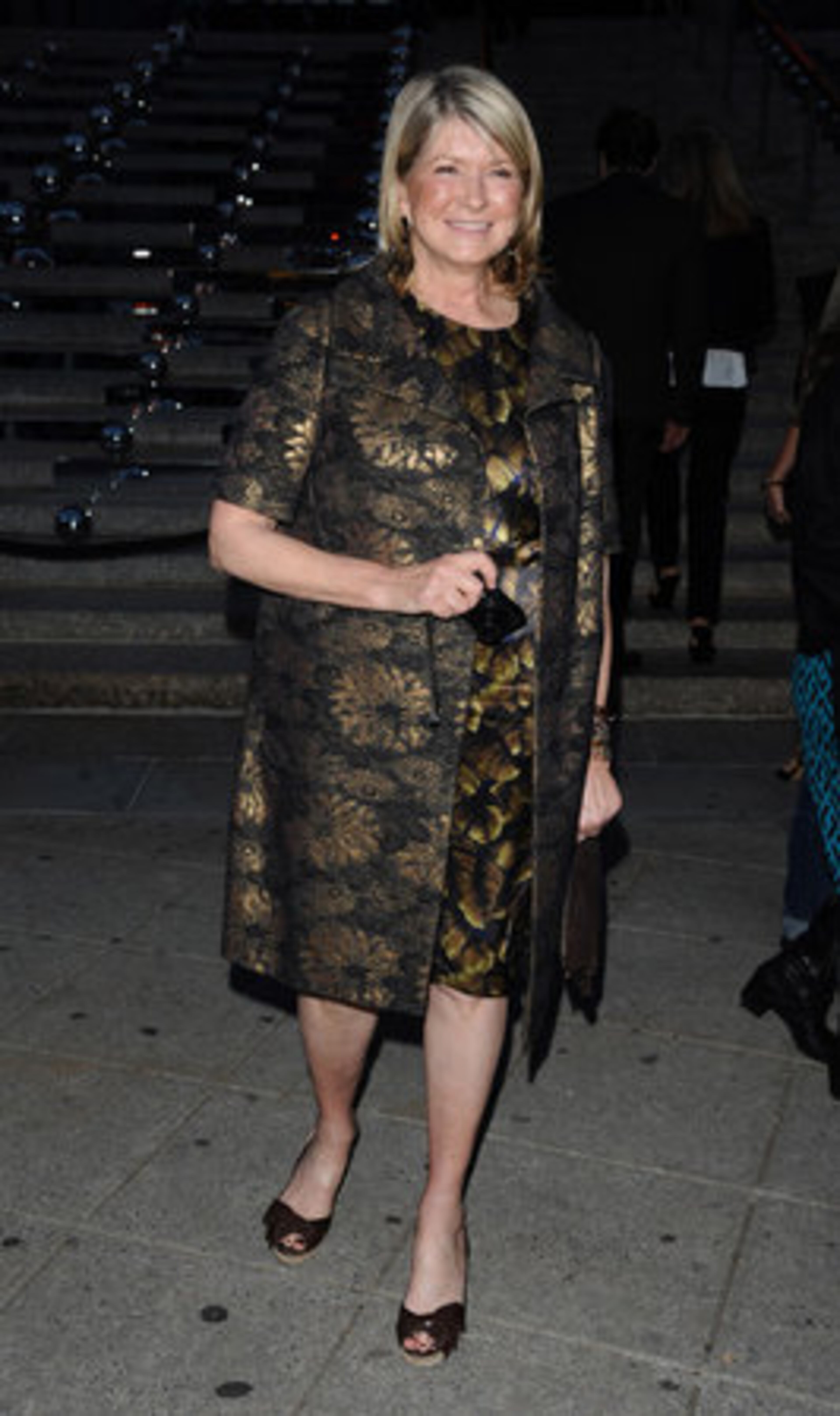 Martha Stewart arrives sans hors d'oeuvres. Now that is not a good thing.