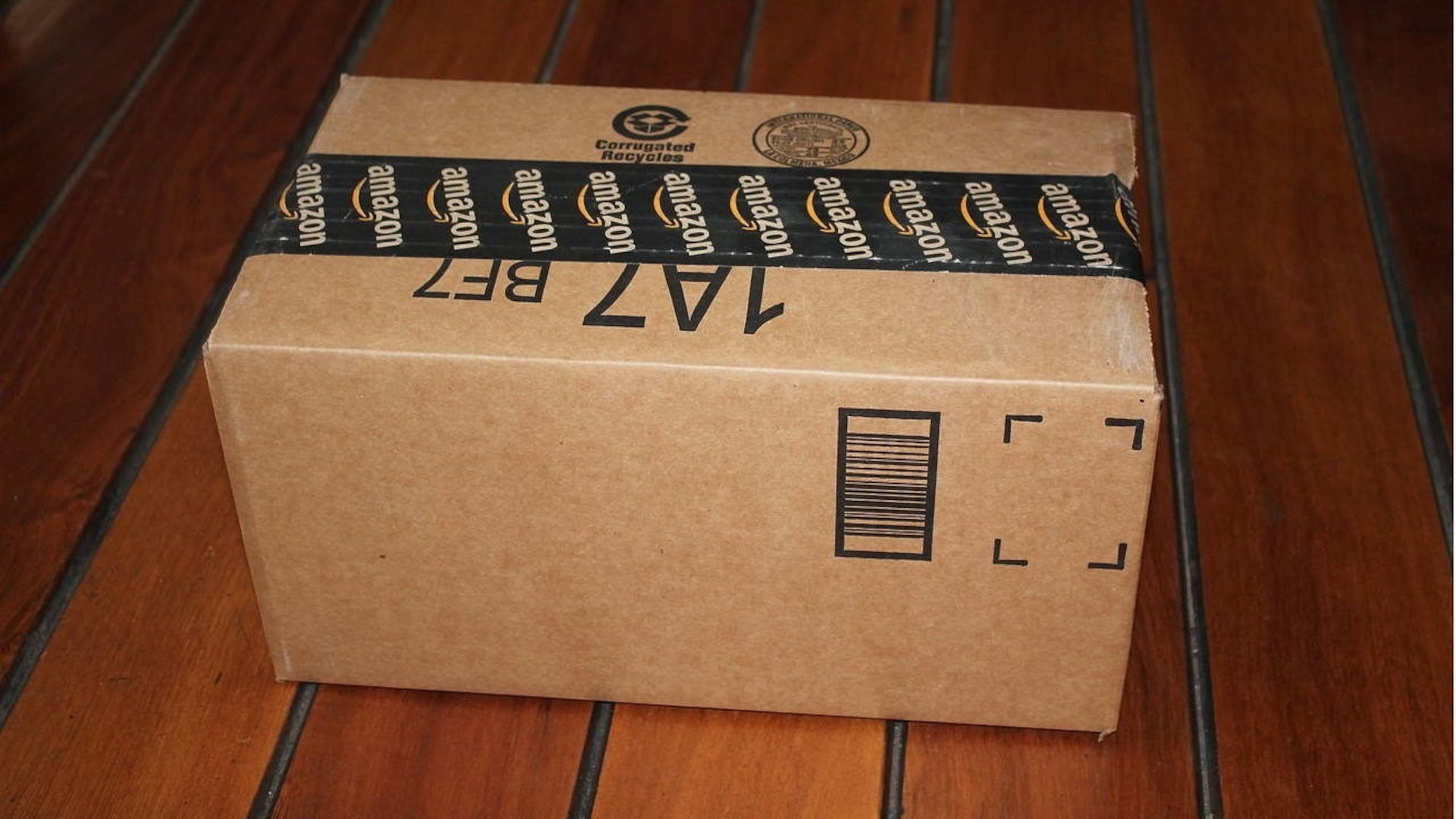 A Houston woman is accused of setting fire to an Amazon package on the front porch of a house.