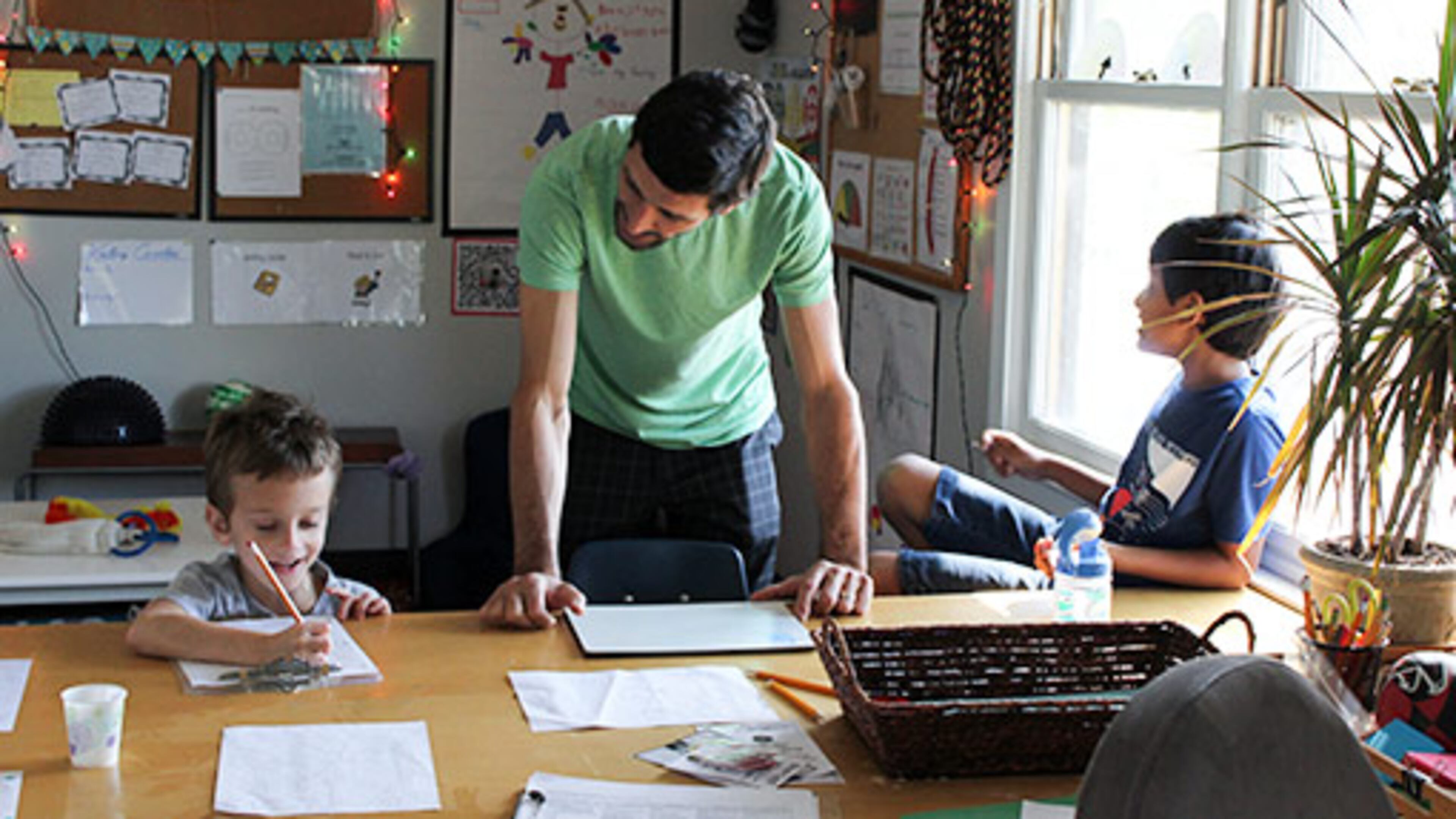 At the Cloverleaf School, classrooms often hold four students, with additional instructors on-hand for individualized learning. (HANDOUT PHOTO)