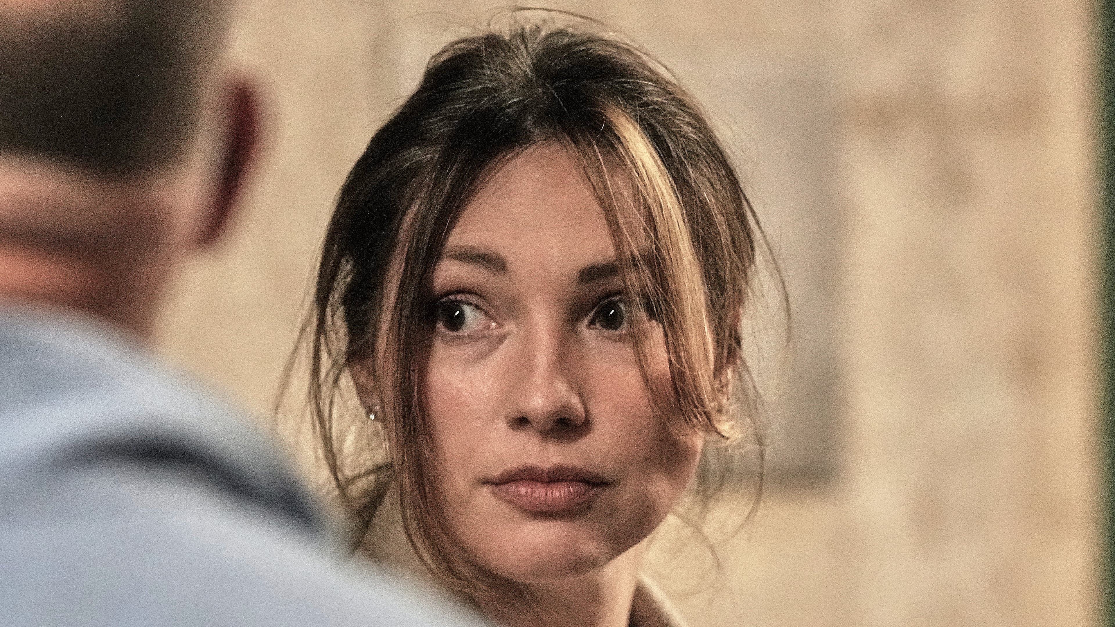 Jessica Mann arrives for Harvey Weinstein's trial in criminal court, in New York, Monday, April 27, 2026. (AP Photo/Richard Drew)