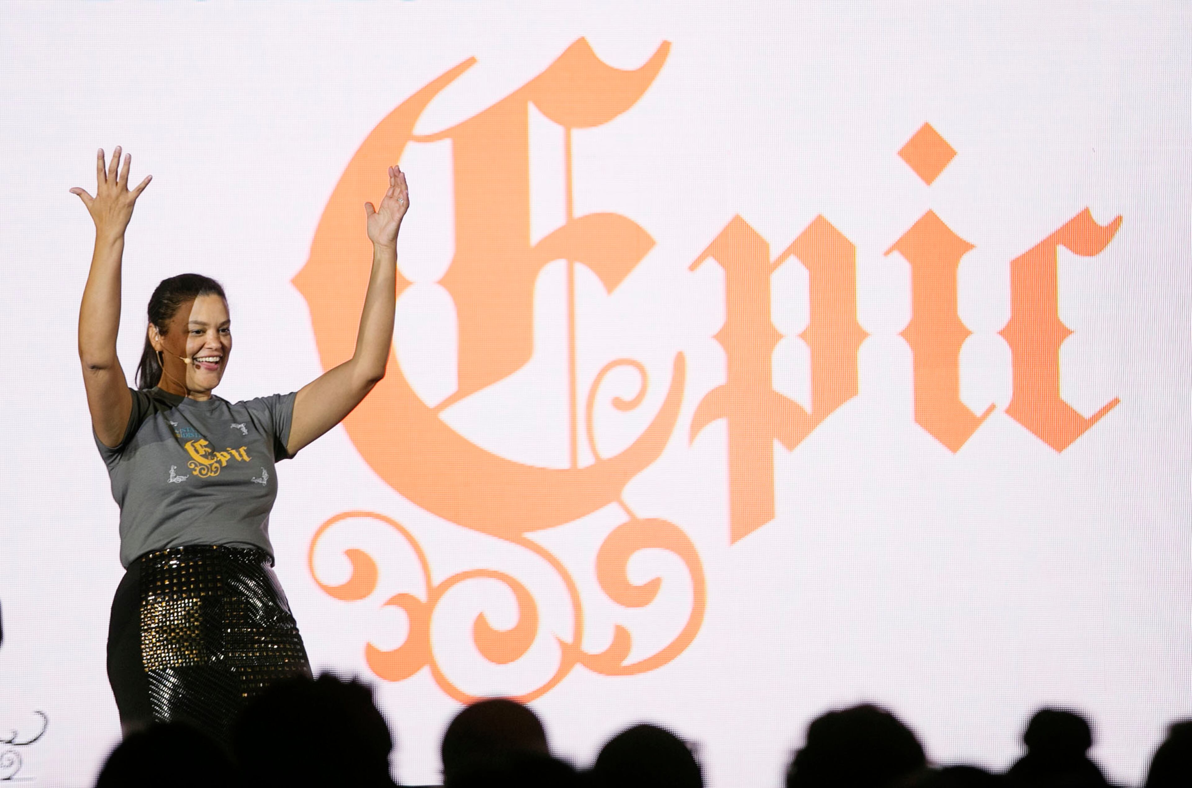 Atlanta Public Schools Superintendent Meria Carstarphen delivered her final State of the District address at the newly renovated Harper-Archer Elementary School. The theme of this year's address was"The Epic of APS." The program also included a ribbon cutting celebrating the opening of the newly renovated school. Bob Andres / robert.andres@ajc.com