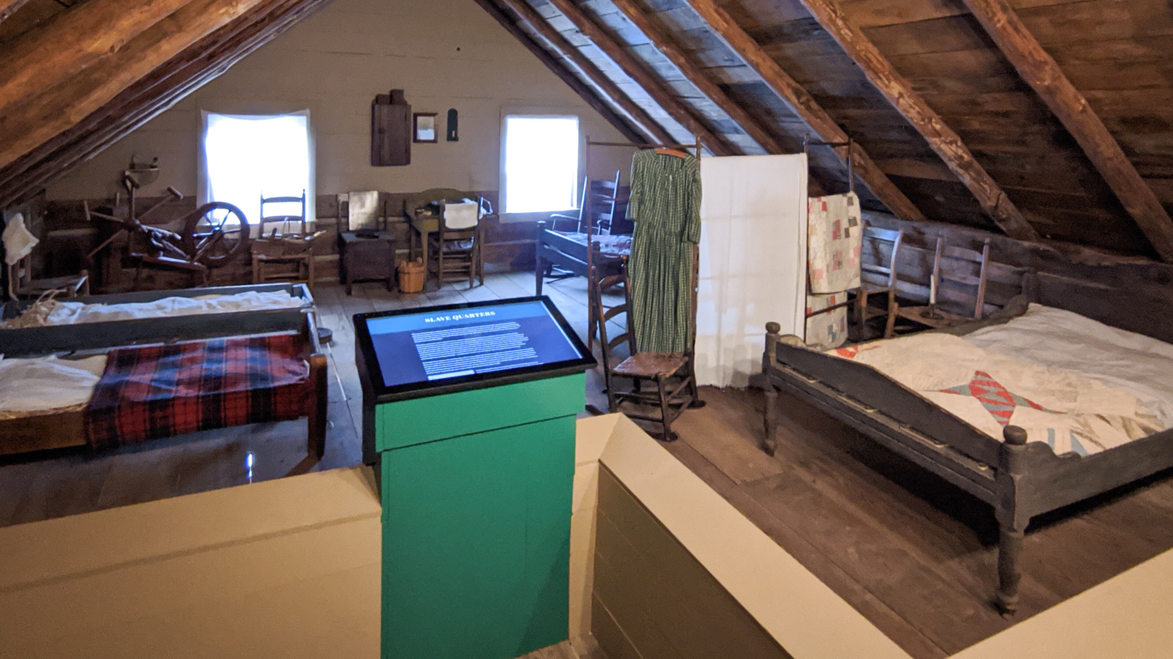The Georgia Association of Museums has honored Cobb Landmarks for its extensive renovation and expansion of the 1840s William Root House in Marietta. This section shows slave quarters. (Courtesy of Cobb Landmarks and Historical Society)