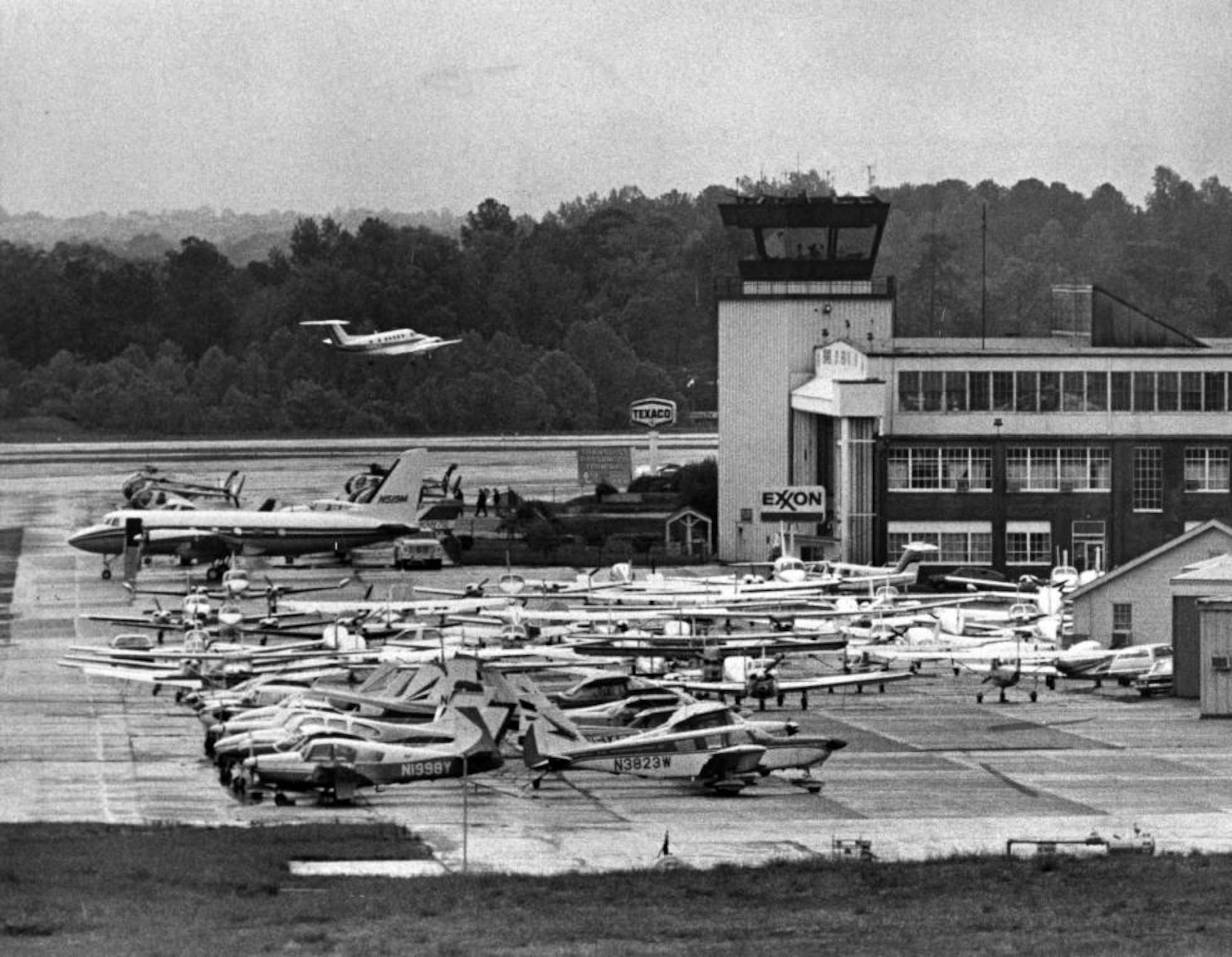 Dekalb-Peachtree Airport, more commonly known as Peacthree Dekalb, in 1976.