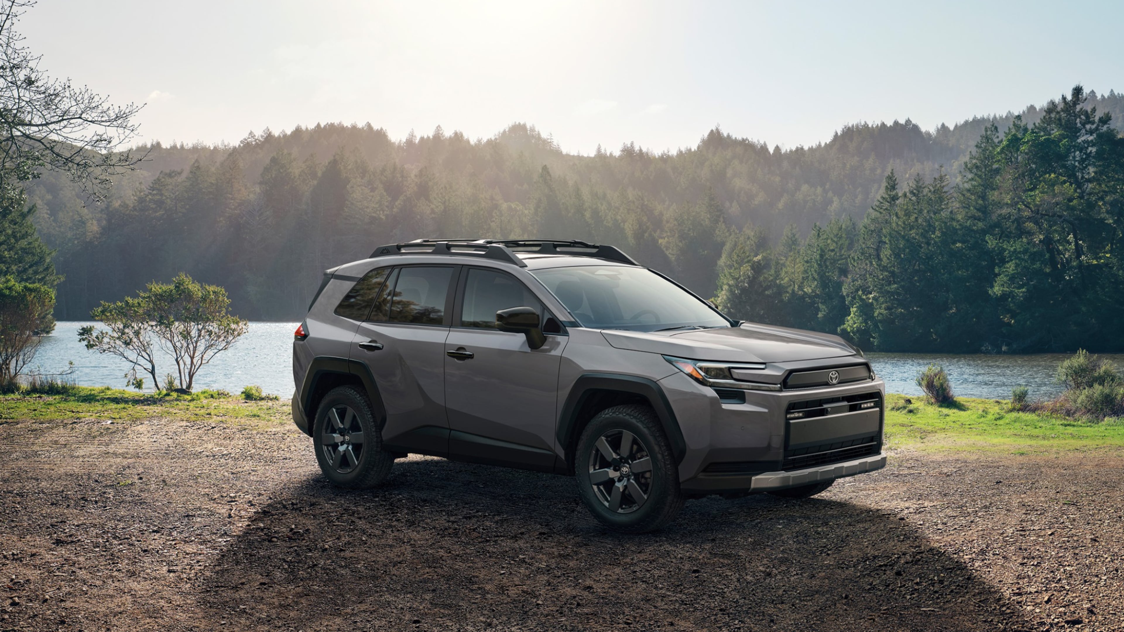This photo provided by Toyota shows the 2026 RAV4 small SUV. Properly equipped, the RAV4 can tow up to 3,500 pounds. (Courtesy of Toyota Motor Sales U.S.A. via AP)