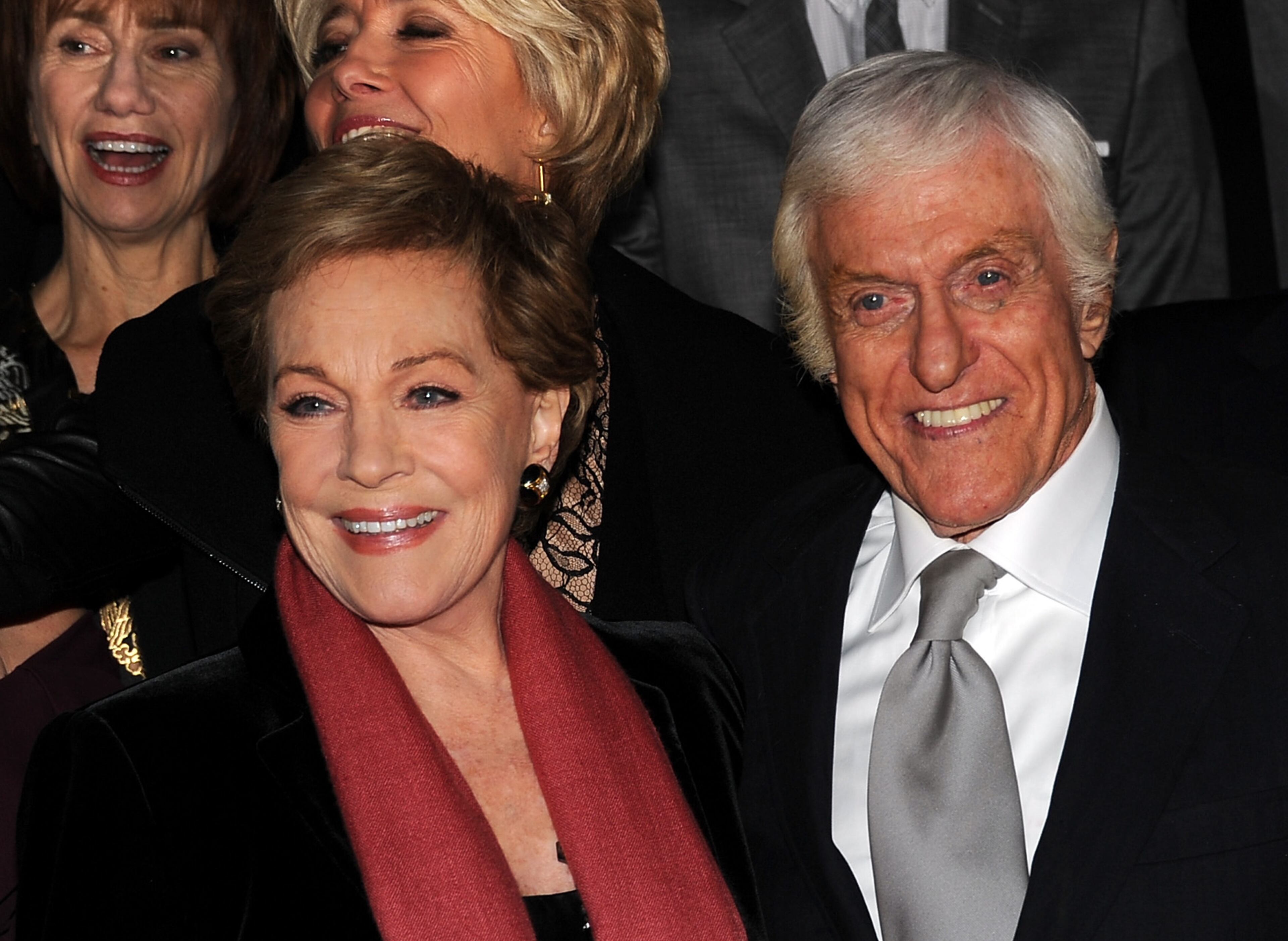 BURBANK, CA - DECEMBER 09: Actors Julie Andrews and Dick Van Dyke attend the U.S. premiere of Disney's "Saving Mr. Banks", the untold backstory of how the classic film "Mary Poppins" made it to the screen, at the Walt Disney Studios on December 9, 2013 in Burbank, California. The film opens this Holiday season. (Photo by Kevin Winter/Getty Images)