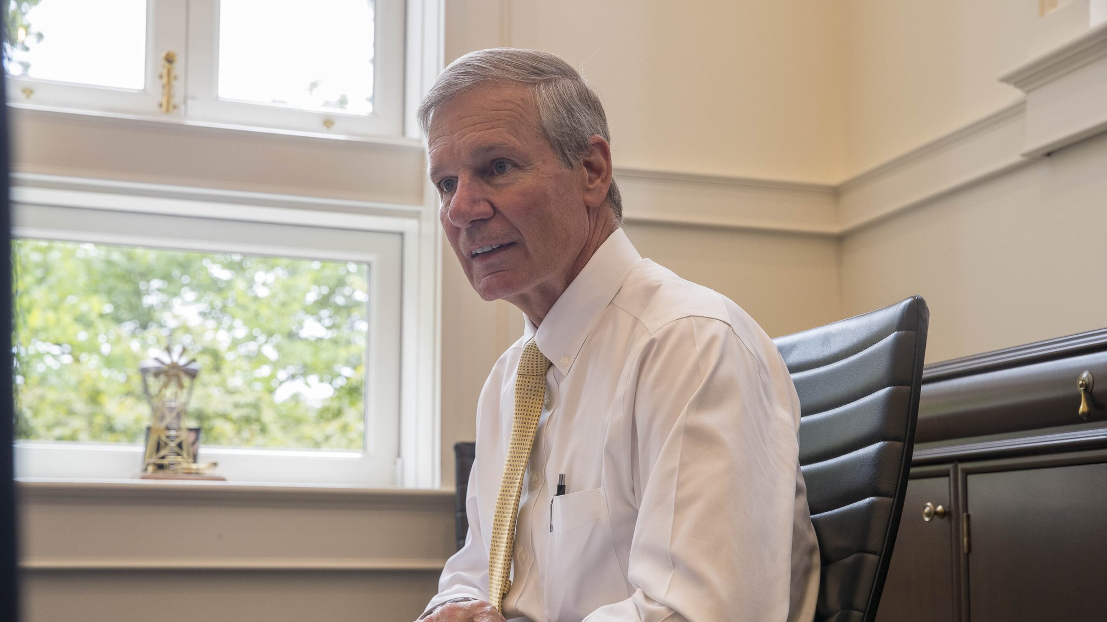 During his tenure as Georgia Tech president, G.P. "Bud" Peterson was committed to keeping the institute in the ACC despite interest from the Big Ten and SEC. (ALYSSA POINTER / file photo)