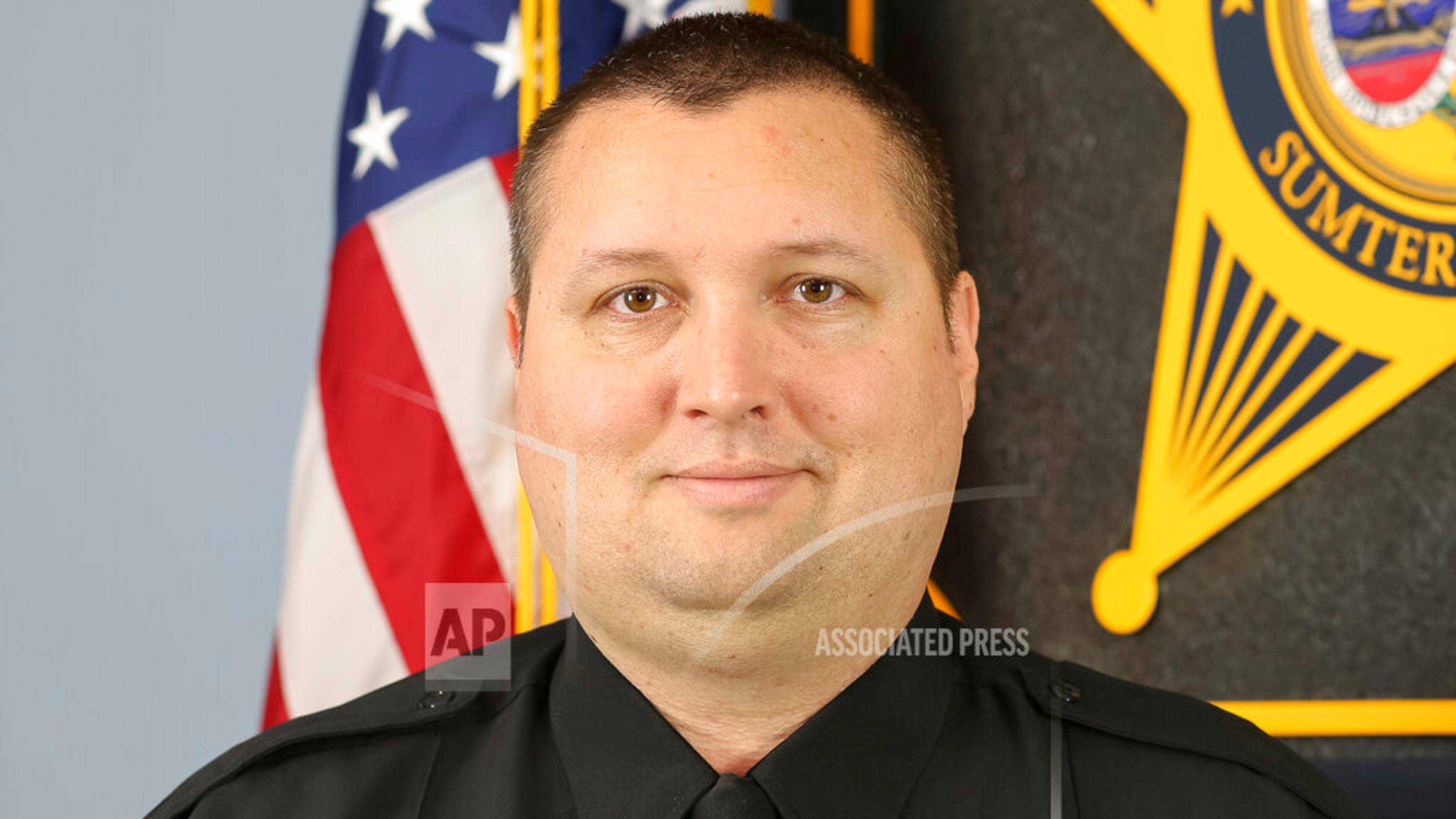 Corporal Andrew Gillette is seen in an undated photo provided by the Sumter County, S.C., Sheriff’s Office. Gillette, died of wounds suffered in the line of duty early Tuesday, Feb. 25, 2020 while attempting to serve a detention order and eviction notice. (Sumter County, S.C Sheriff’s Office via AP)