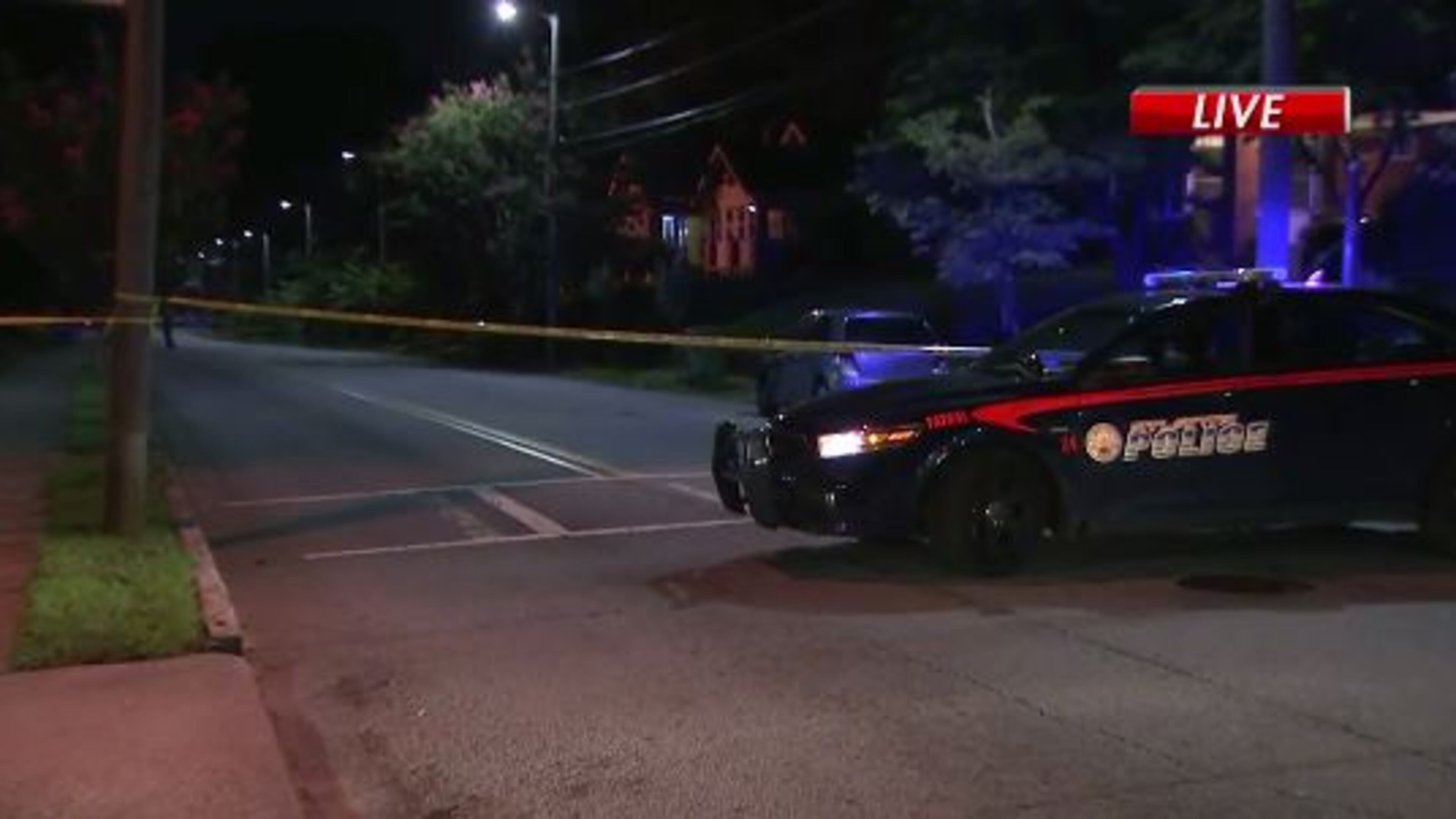 An off-duty Georgia State University police officer was taken to Grady Memorial Hospital with gunshot wounds to the hand and side, Atlanta police said. (Credit: Channel 2 Action News)