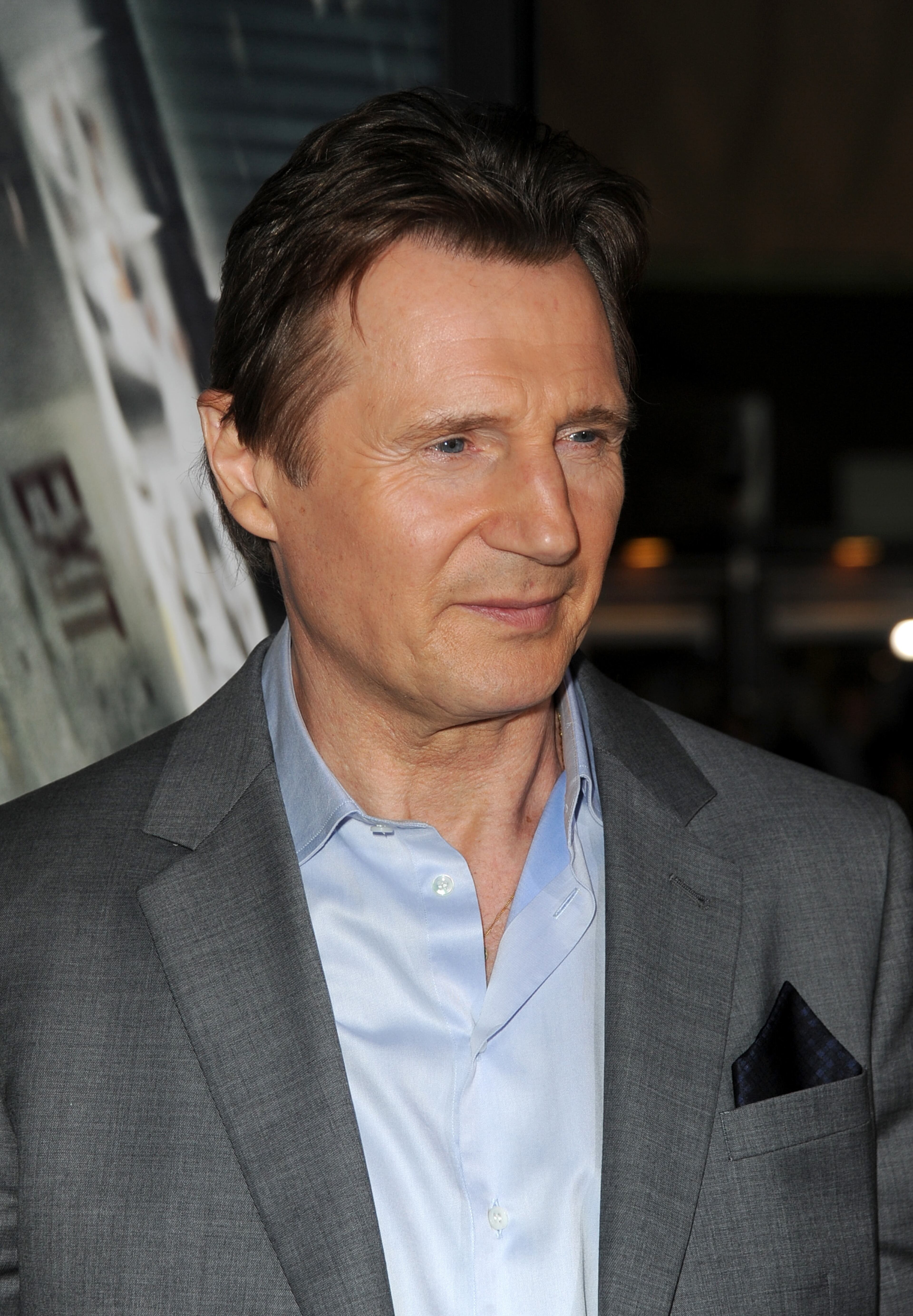 Actor Liam Neeson attends the premiere of Universal Pictures and Studiocanal's "Non-Stop" at Regency Village Theatre on February 24, 2014 in Westwood, California. (Photo by Kevin Winter/Getty Images)