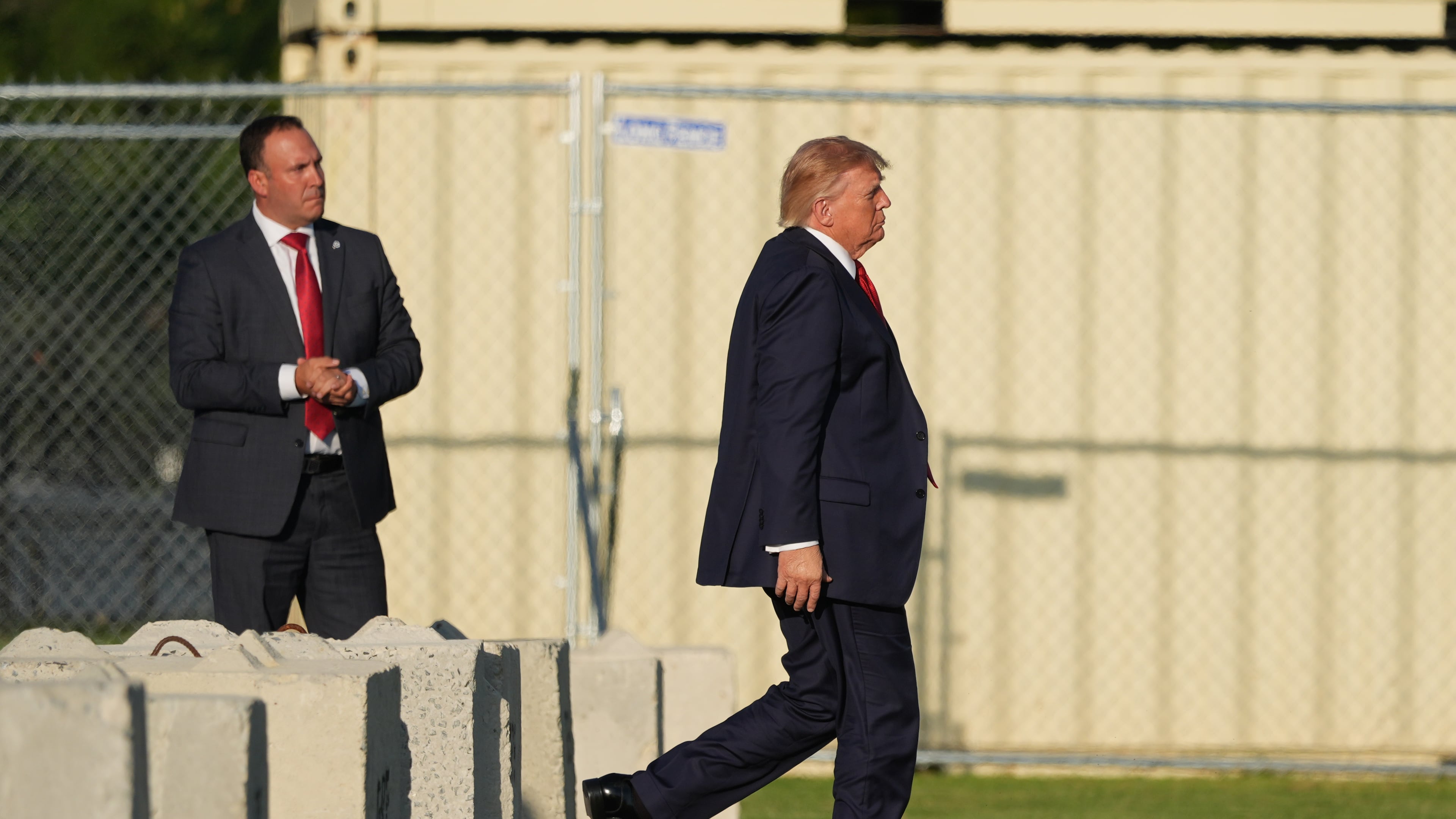 President Donald Trump walks to board Marine One on the Ellipse near the White House, Friday, Sept. 18, 2026, in Washington. (AP Photo/Alex Brandon)