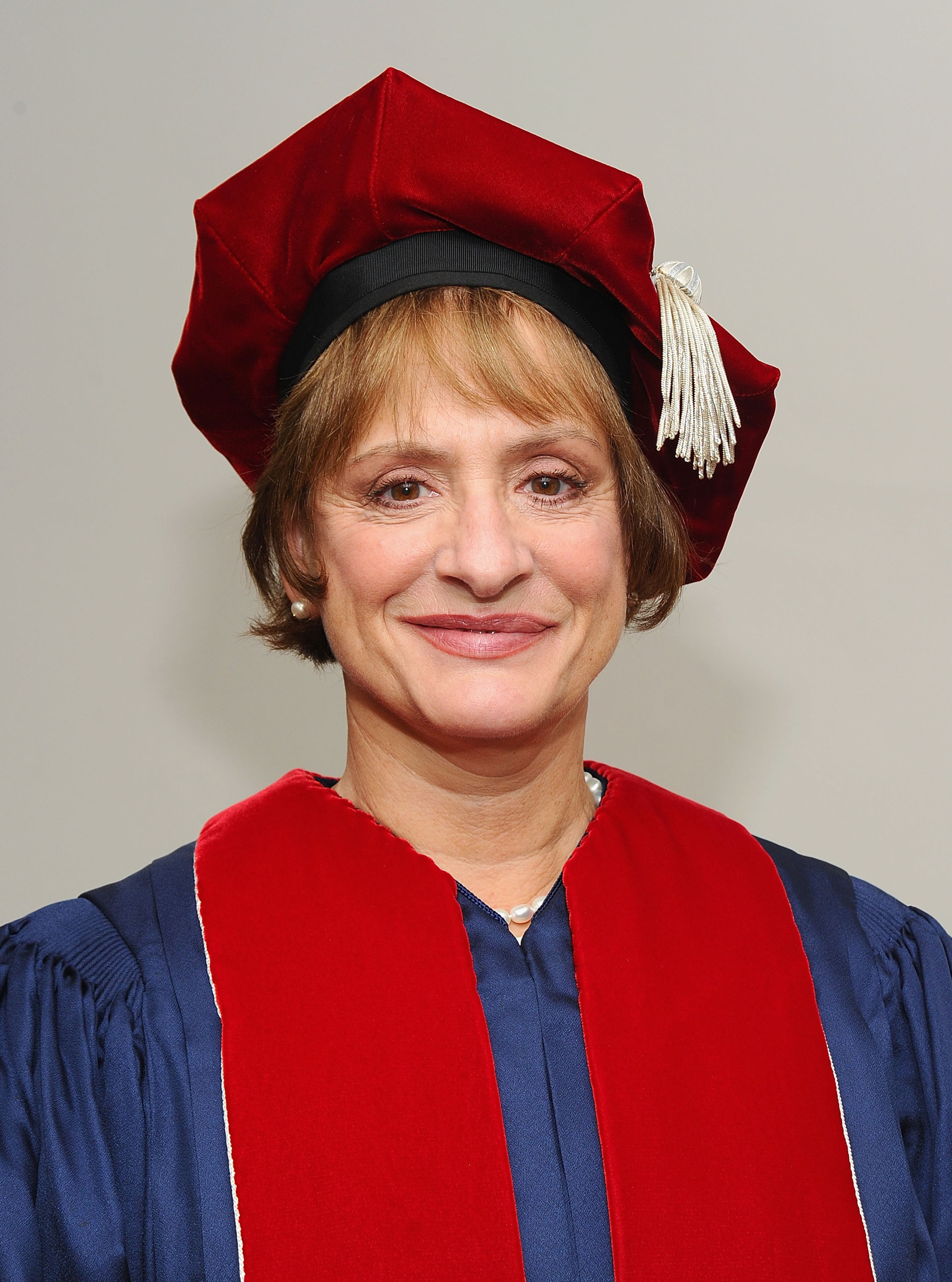 Actress Patty Lupone attends the commencement ceremony where she received an honorary degree at Alice Tully Hall, Lincoln Center on May 21, 2010 in New York City. (Photo by Jamie McCarthy/Getty Images)