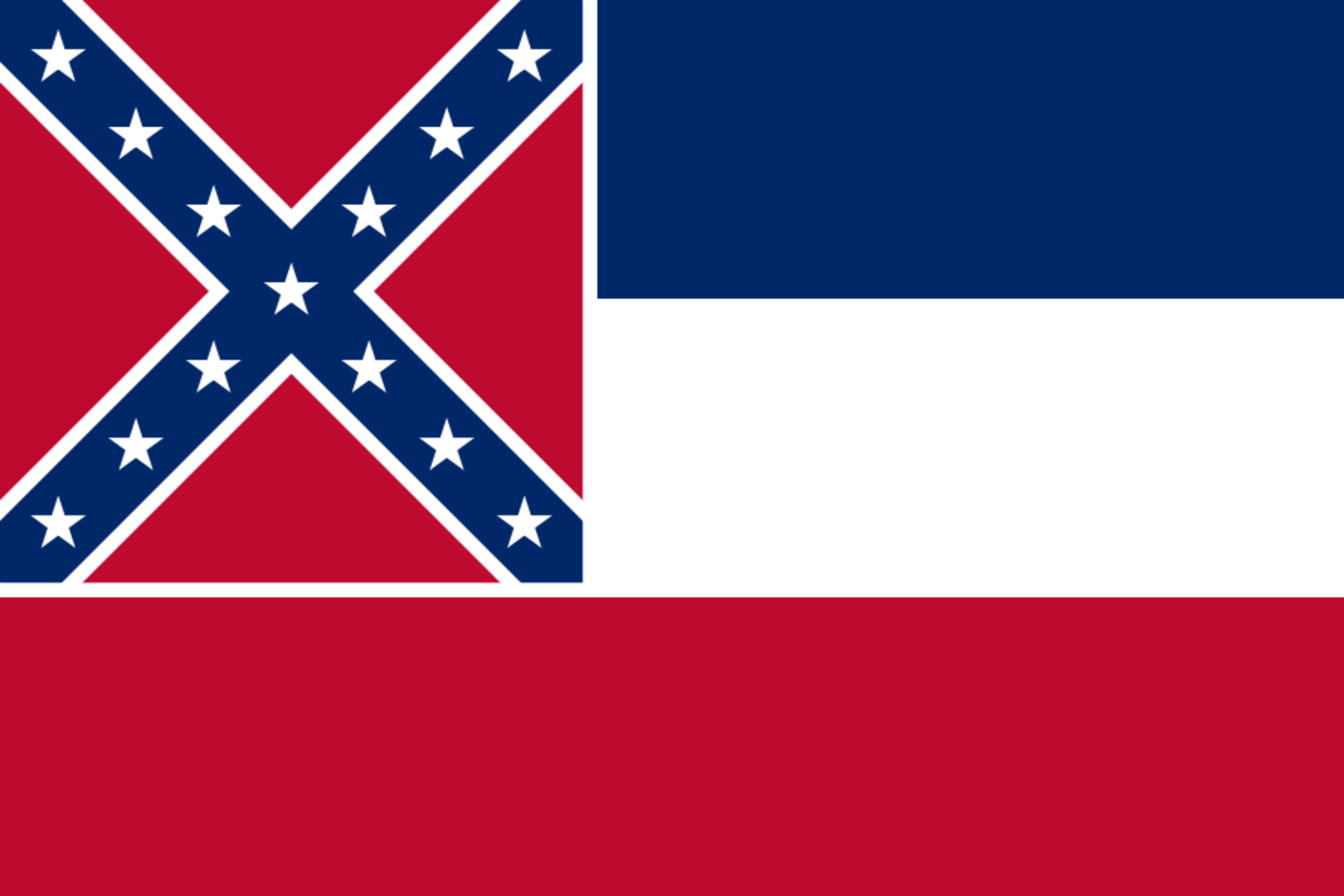The state flag of Mississippi is the only current state flag that incorporates the Confederate battle flag. It was adopted in 2001. The state's flag during the Civil War did not incorporate the battle flag. The state was the second to secede from the U.S. (on Jan. 9, 1861).
