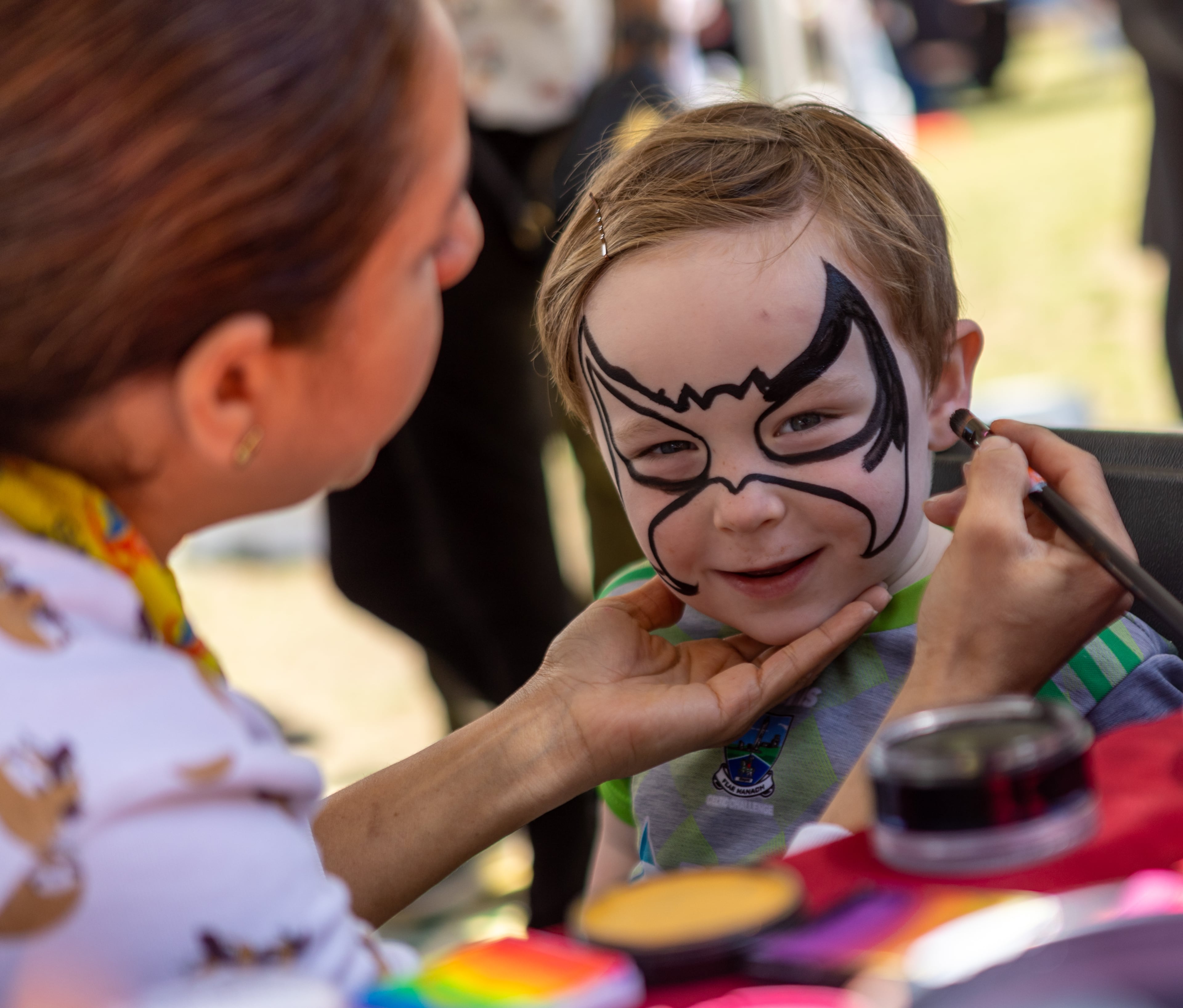 When Finn Hughes was 4, he was transformed into Batman at the 86th annual Atlanta Dogwood Festival in Piedmont Park. (Jenni Girtman for the AJC)