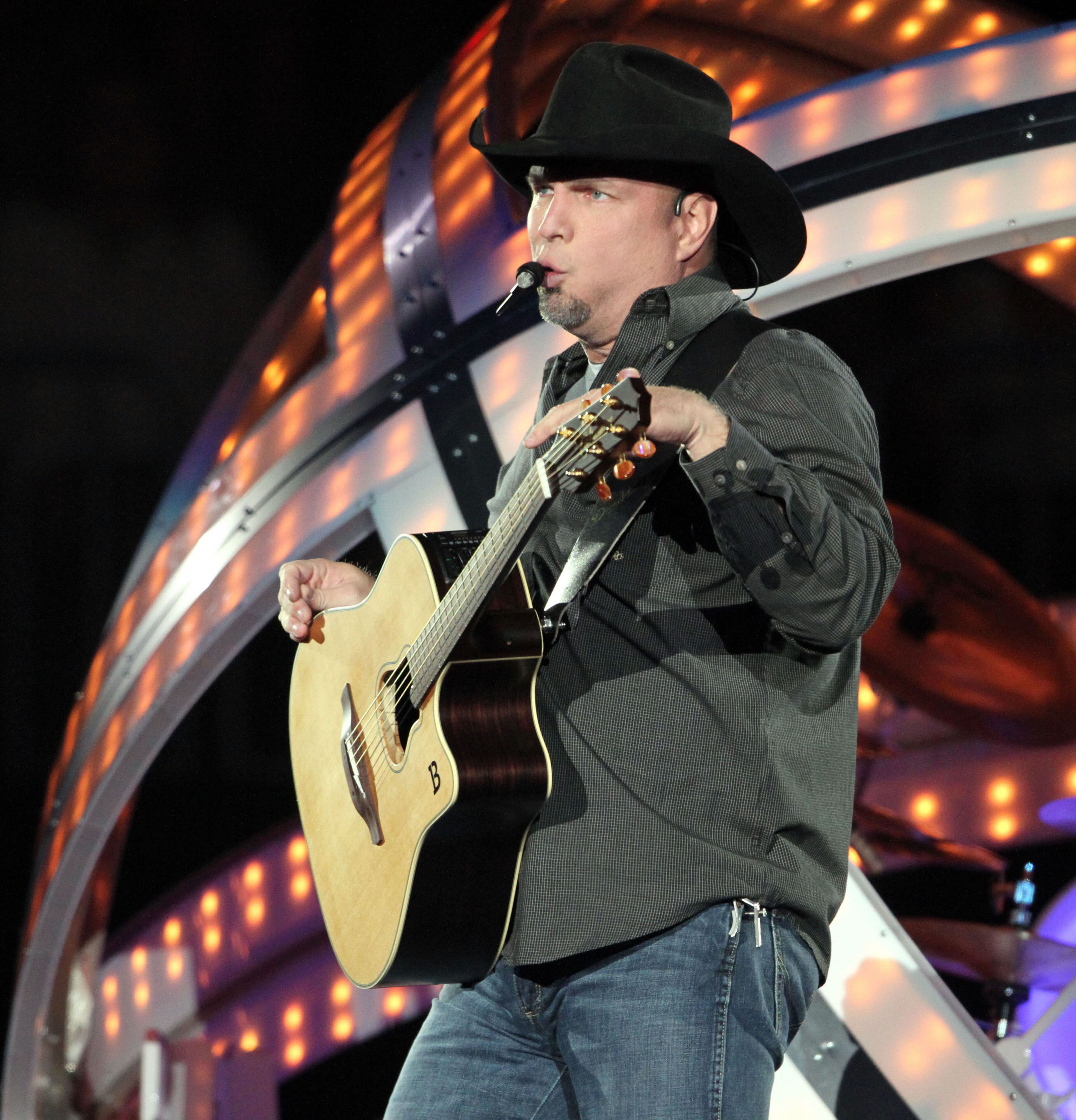 Legendary country singer-songwriter-guitarist Garth Brooks played the first of seven sold out shows Friday evening at Philips Arena. Robb D. Cohen/RobbsPhotos.com