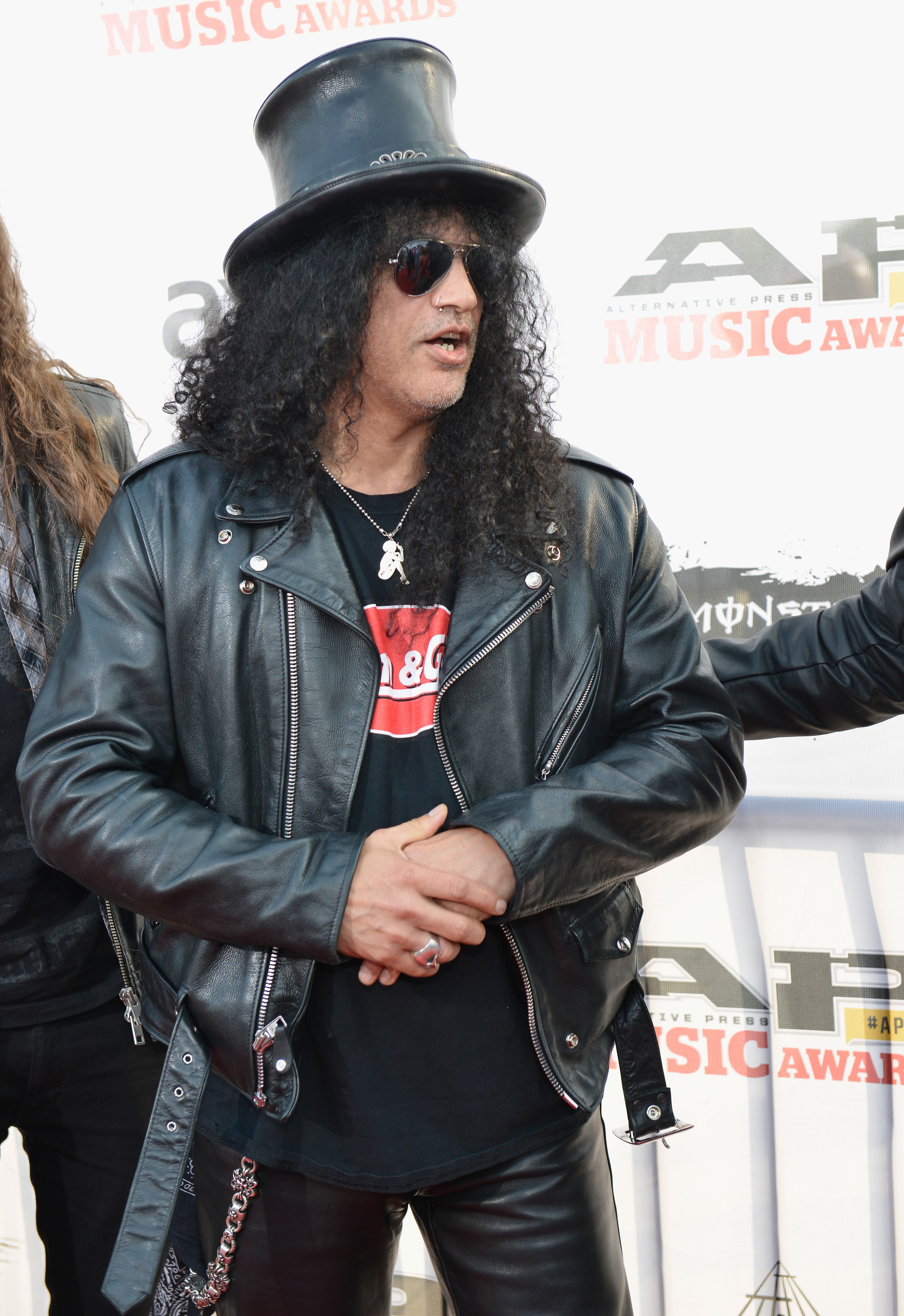 CLEVELAND, OH - JULY 21: Slash attends the 2014 Gibson Brands AP Music Awards at the Rock and Roll Hall of Fame and Museum on July 21, 2014 in Cleveland, Ohio. (Photo by Duane Prokop/Getty Images)
