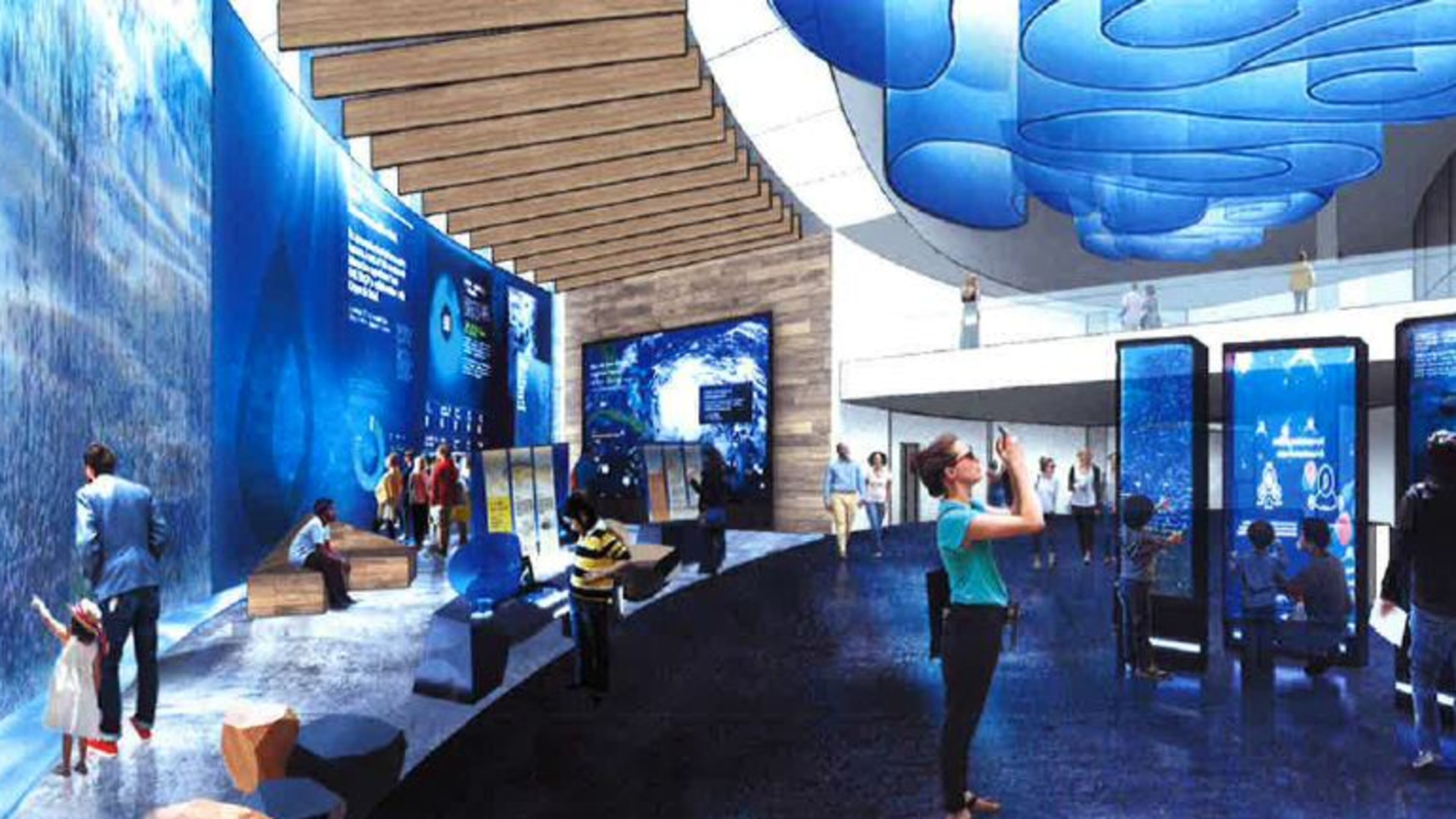 What the interior of Gwinnett’s planned “water innovation center” may look like. (Rendering via Jacobs, courtesy of Gwinnett County)