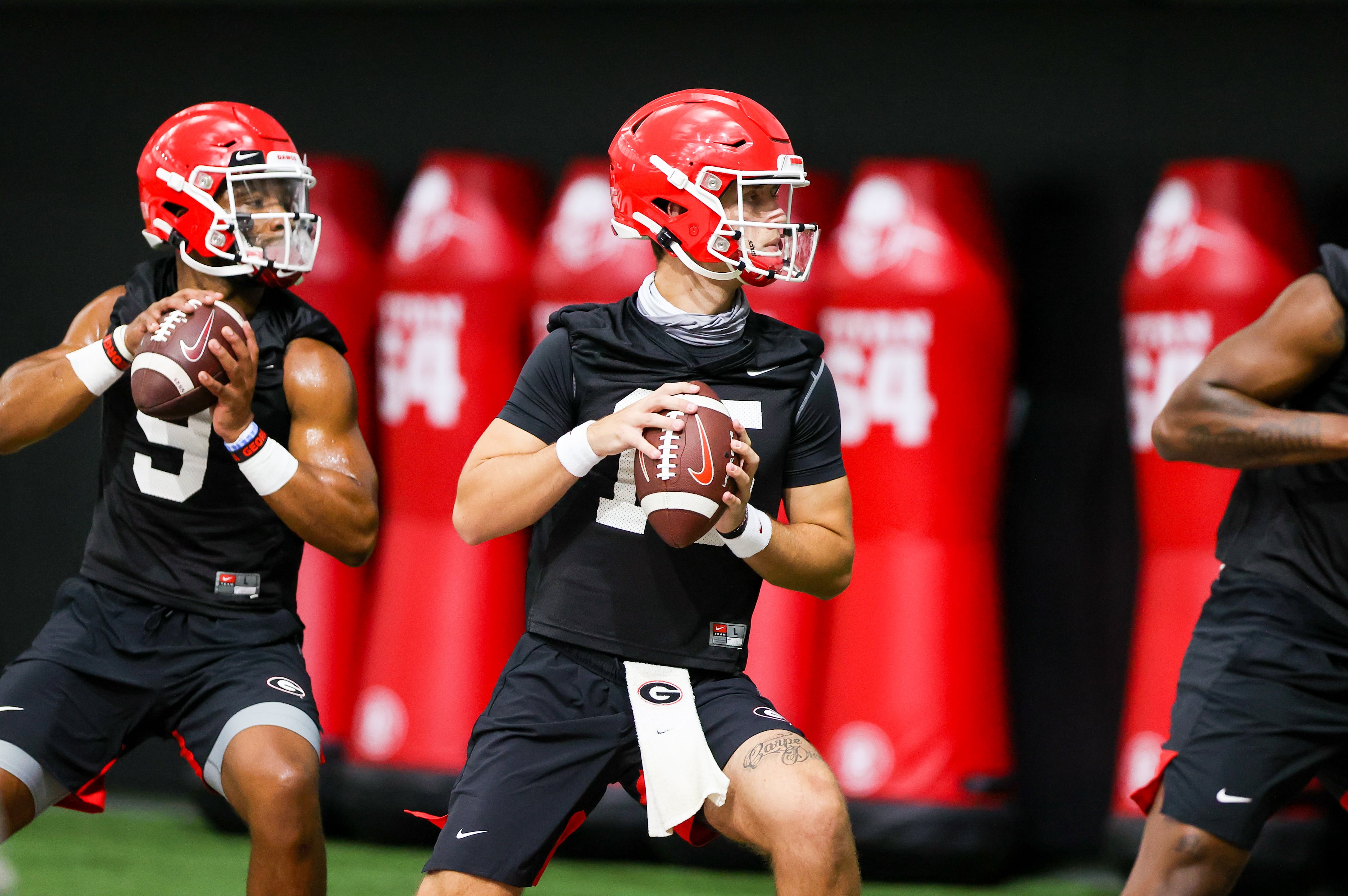 Georgia quarterbacks 2020 practicer