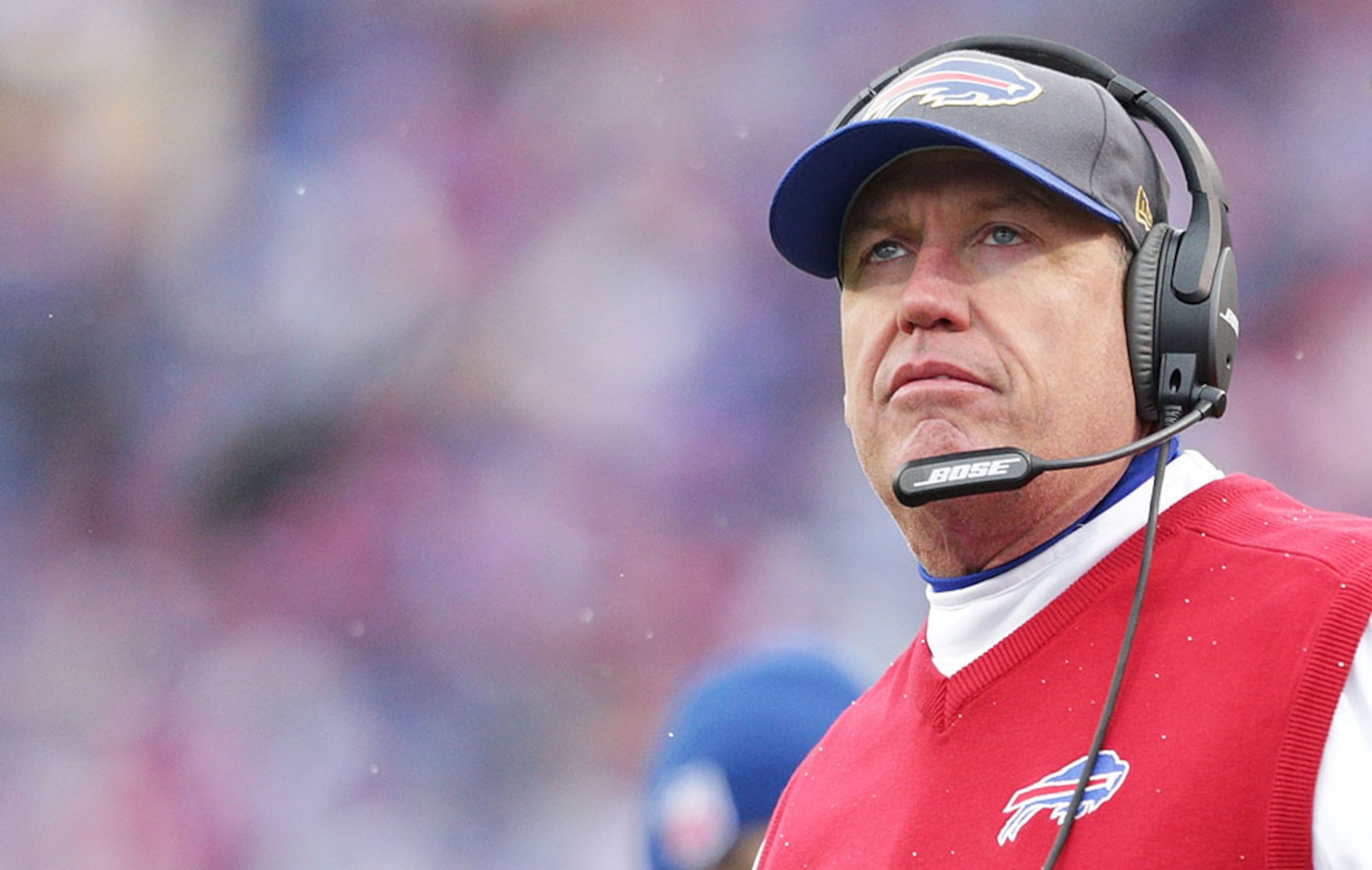 Buffalo Bills head coach Rex Ryan introduced Donald Trump in a New York campaign stop in April.