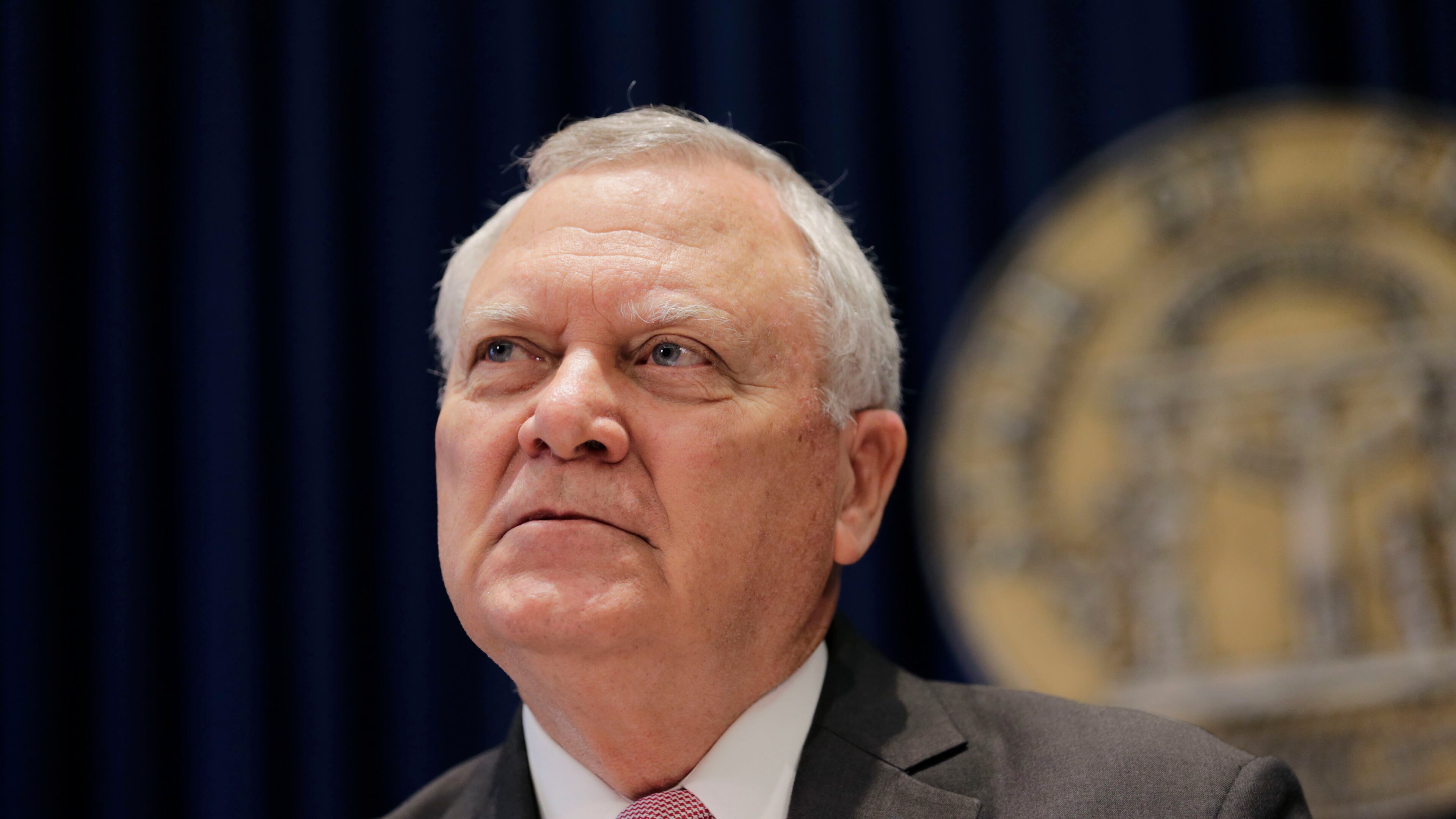 Gov. Nathan Deal announces that he is vetoing religious liberty legislation at a news conference Monday, March 28, 2016, in the ceremonial office. BOB ANDRES / BANDRES@AJC.COM