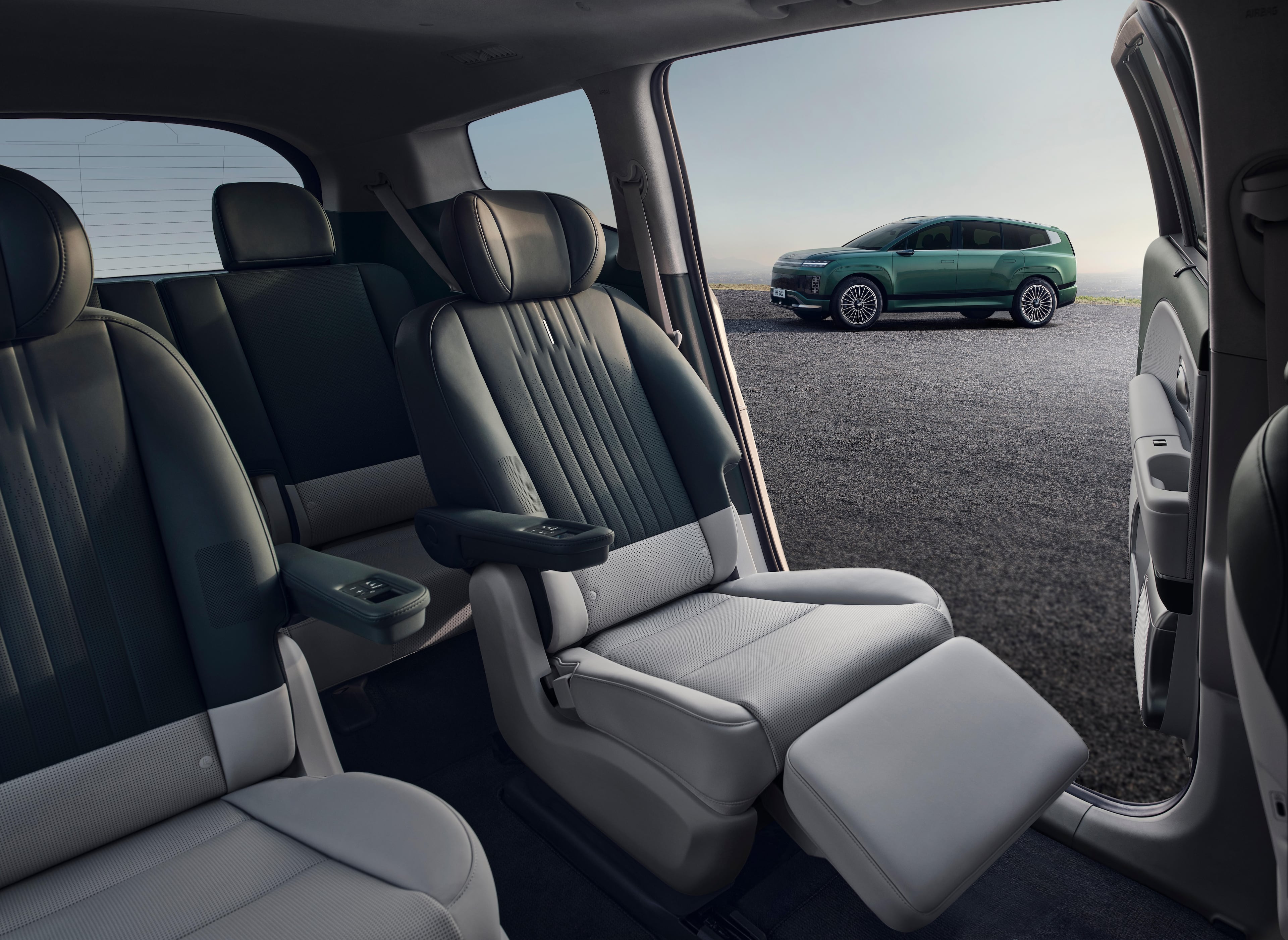 Hyundai unveiled its 2026 IONIQ 9, a three-row electric SUV that will be manufactured at the automaker's Metaplant near Savannah. It's the second vehicle model announced for production at the Georgia factory, the state's largest economic development project that began operations in October 2024. Photo courtesy Hyundai Motor Group