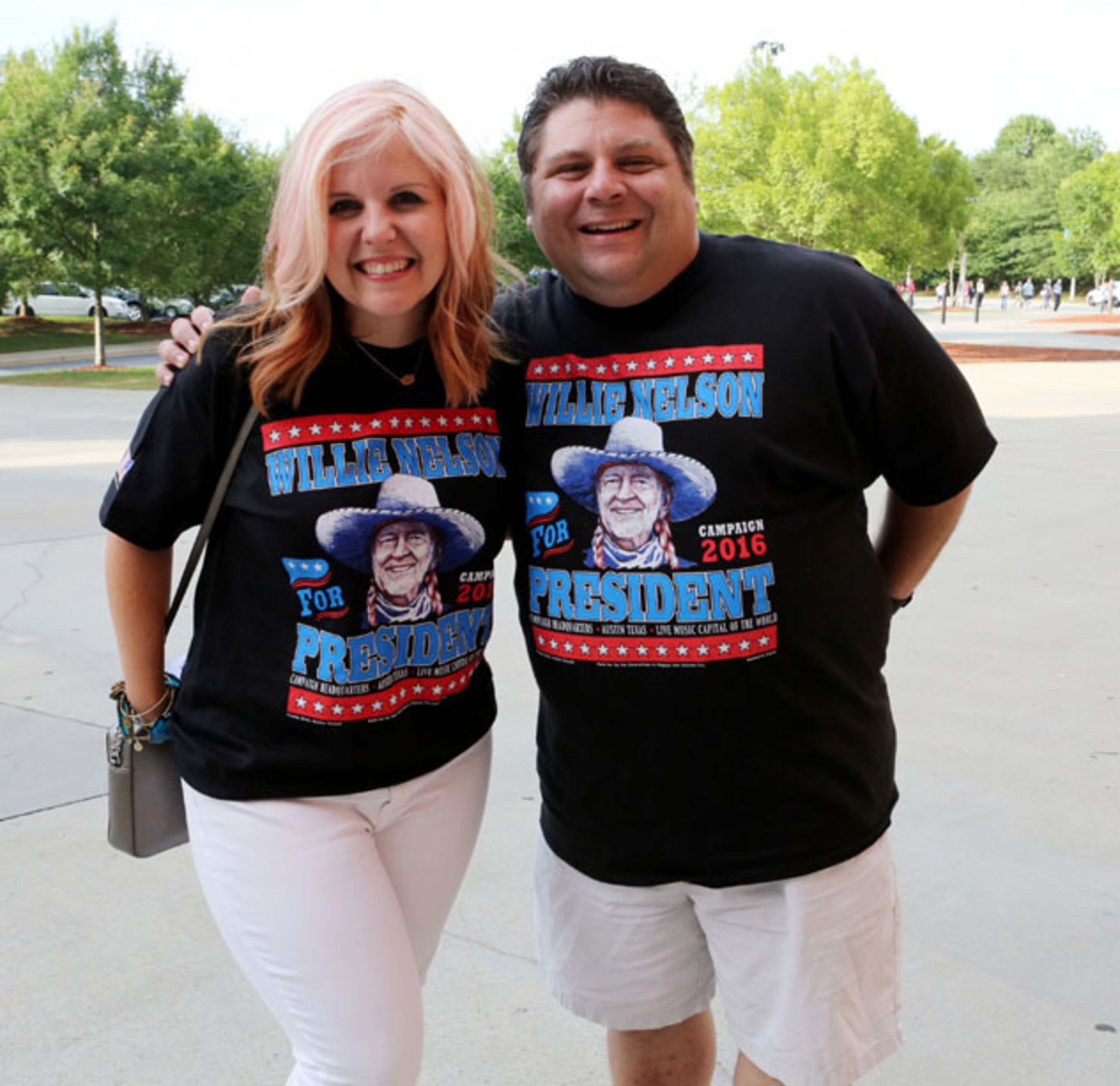 Tanya and Pete Debick drove in from Carrollton for the sold-out show. Dolly Parton brought her "Pure & Simple" world tour to a sold-out Infinite Energy Arena in Duluth on Saturday night, June 6, 2016. Robb Cohen Photography & Video /www.RobbsPhotos.com