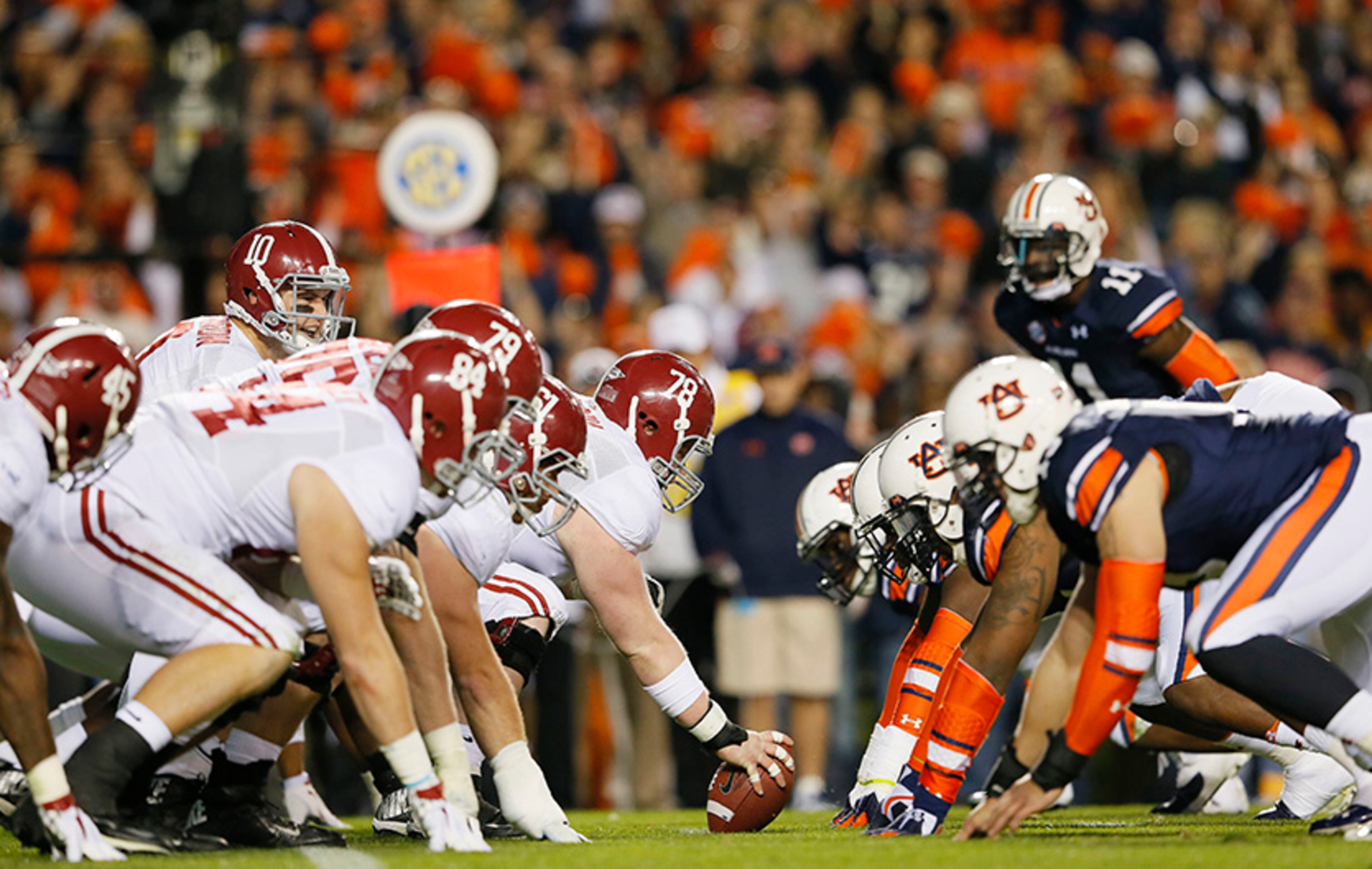 Alabama-Auburn: The Iron Bowl is a 365-days-a-year topic in the state. Last year's missed kick and return for a touchdown by the Tigers will be on loop until a new highlight is created in Saturday's game.