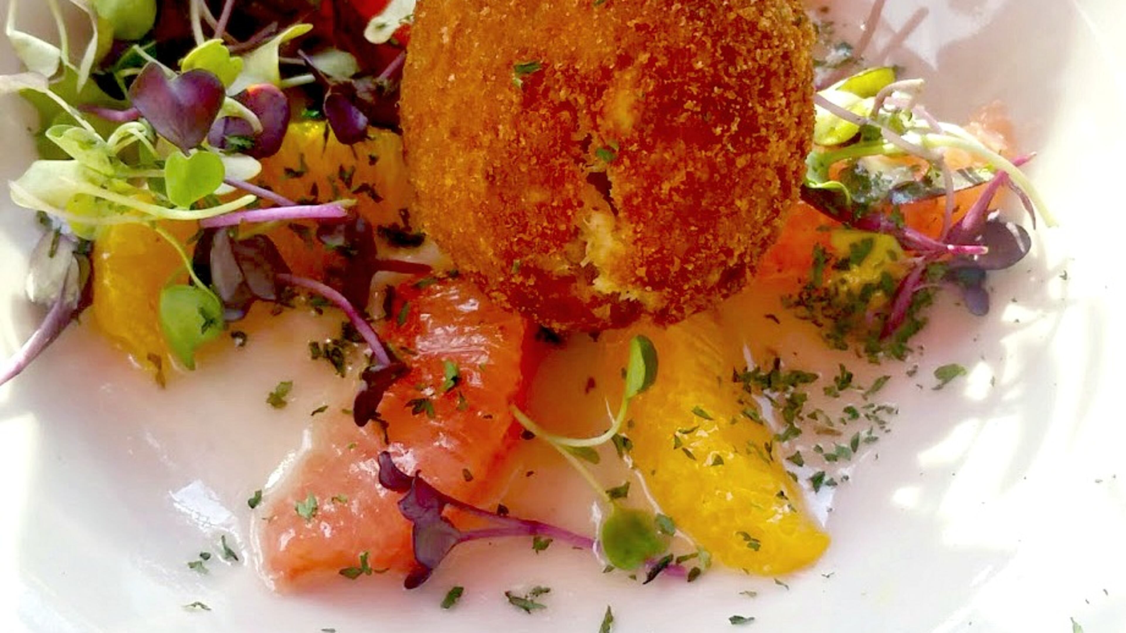 Crab fritters at Ziba's Bistro in Grant Park.