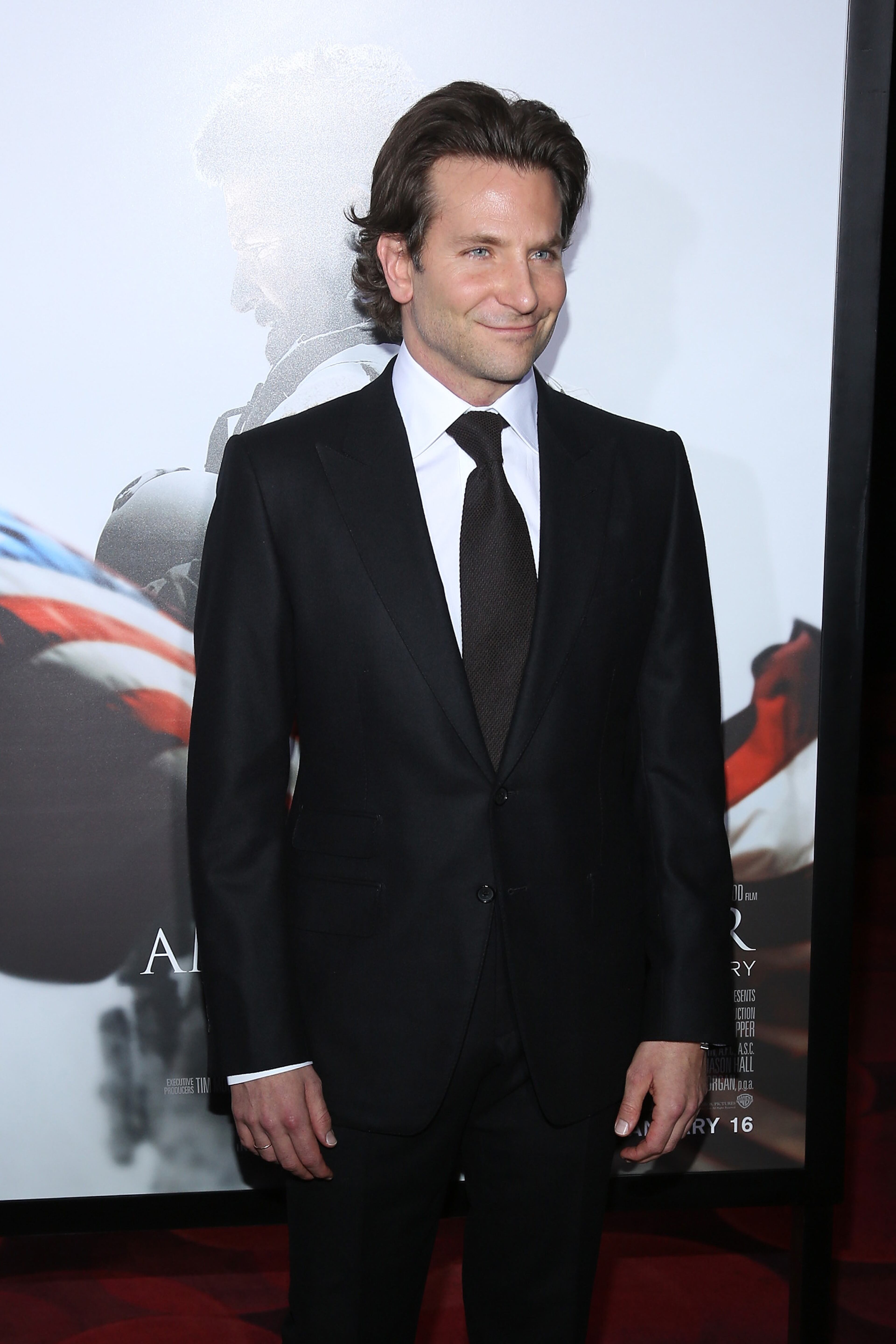 NEW YORK, NY - DECEMBER 15: Actor and Producer Bradley Cooper arrives at the "American Sniper" New York Premiere at Frederick P. Rose Hall, Jazz at Lincoln Center on December 15, 2014 in New York City. (Photo by Rob Kim/Getty Images)