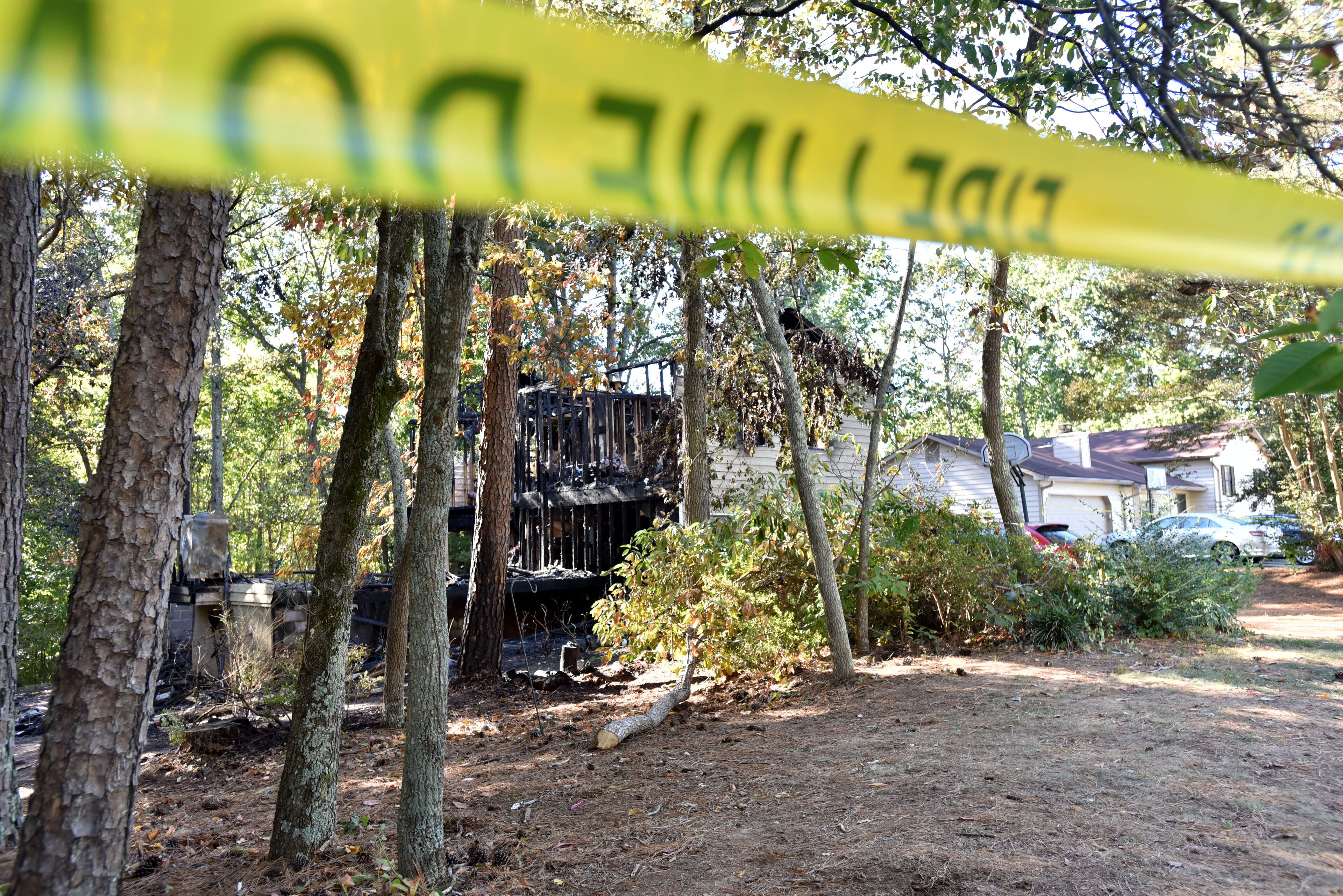 October 23, 2016 Duluth - Five adults were found dead after a fire gutted a home in the 2200 block of Post Oak Drive in unincorporated Duluth early Sunday morning on Sunday, October 23, 2016. Five people are dead after a fire gutted a home in unincorporated Duluth early Sunday morning, Gwinnett County fire officials said. Gwinnett County Department of Fire and Emergency Services Capt. Tommy Rutledge confirmed that five adults were found dead in the home in the 2200 block of Post Oak Drive NW, a two-story structure in the middle of a dead-end street near Old Peachtree Road. HYOSUB SHIN / HSHIN@AJC.COM