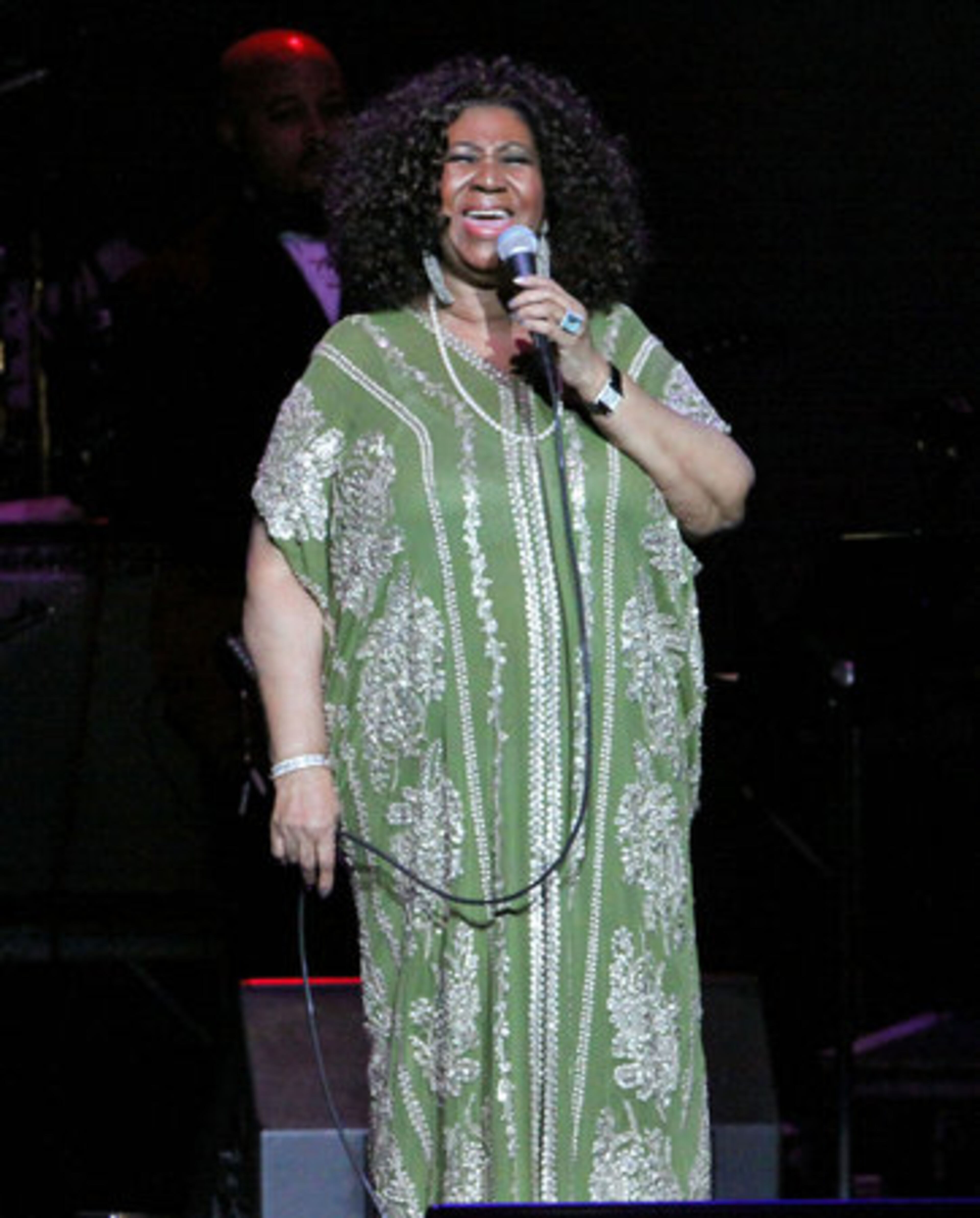 Aretha Franklin, The Queen of Soul, performs for a sold out crowd Monday night at the Fox Theatre.
