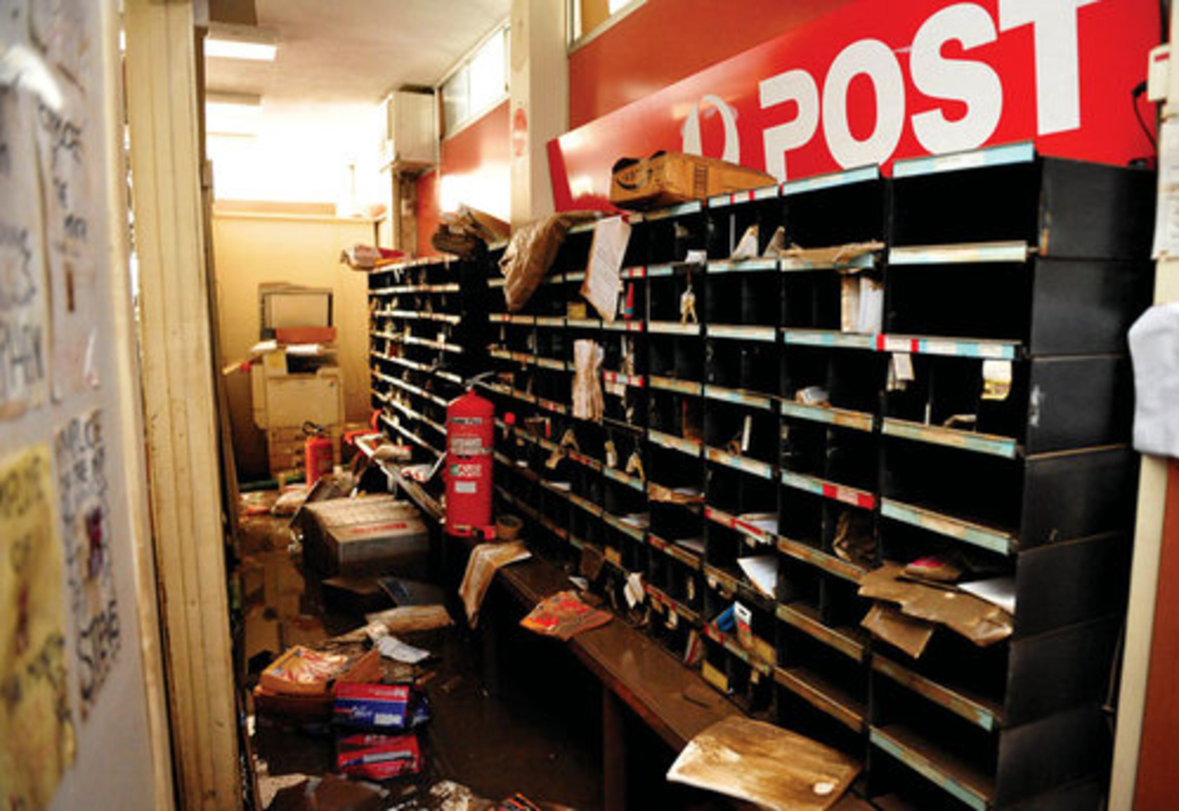 The post office at Brisbane Market in Rocklea, a suburb of Brisbane, on Jan. 15, 2011.