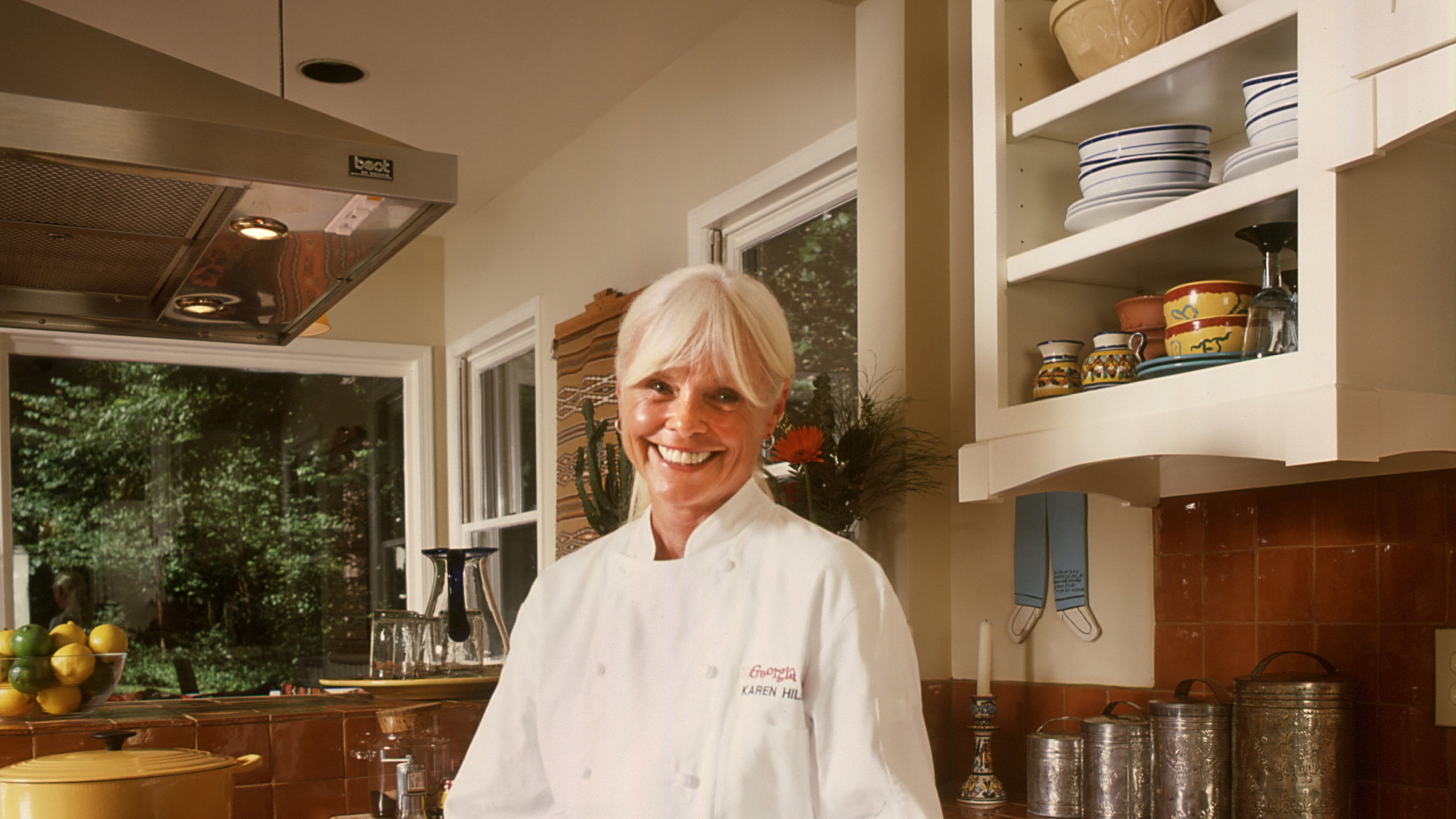 Photos courtesy of The Reynolds Group. Chef Karen Hilliard, owner of the Georgia Grille restaurant in Buckhead, has been serving Southwestern fare to Atlantans for 20 years.