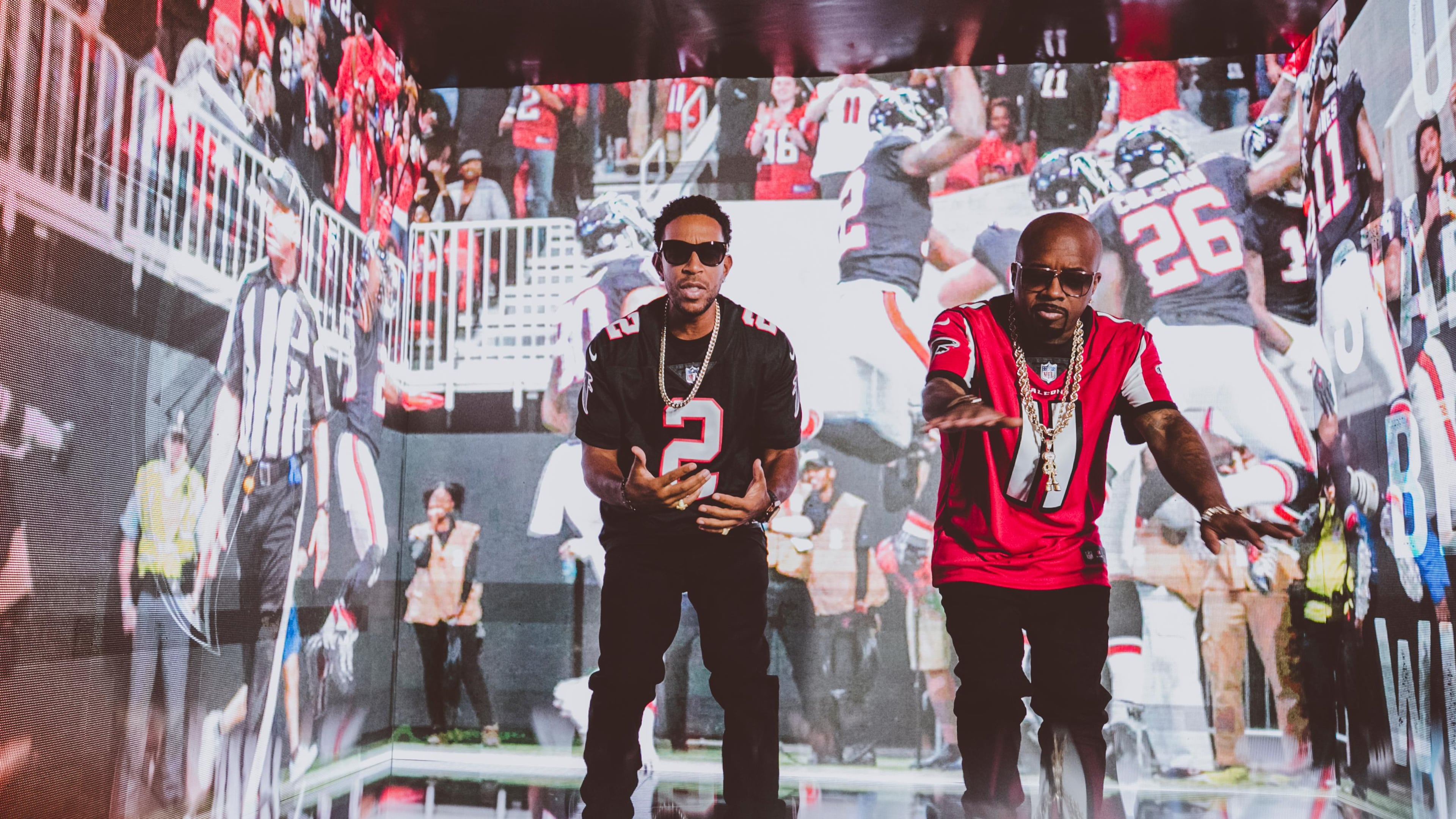 Ludacris (left) and Jermaine Dupri represent with an updated version of "Welcome to Atlanta."