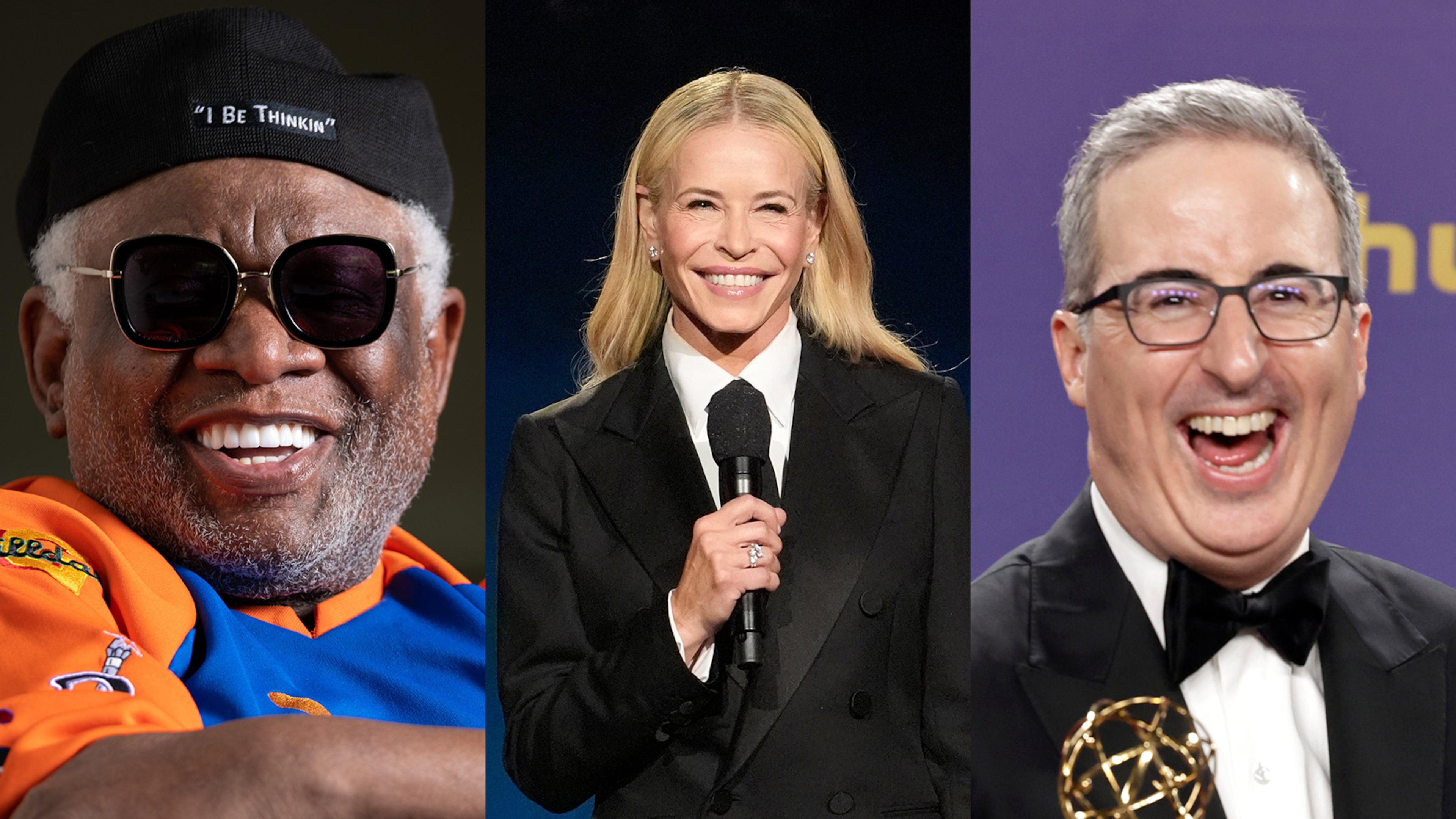 Atlanta has a slate of stand-up comics coming this fall, including Atlantan George Wallace at City Winery Sept. 19 (left), Chelsea Handler at Coca-Cola Roxy Oct. 2 (center) and John Oliver at Fox Theatre Dec. 28. (Ben Gray/AJC, AP file photos)