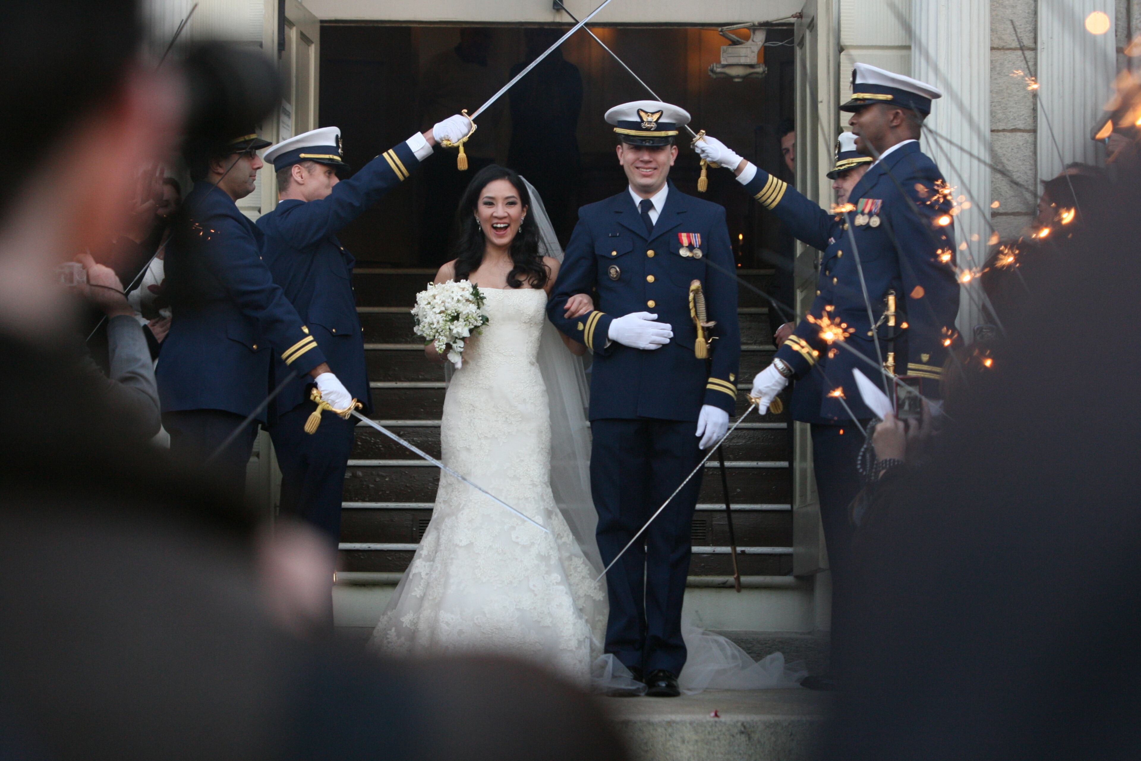 THE BRIDE REPORTEDLY TRIPLE SALCHOWED DOWN THE AISLE: Olympic skater Michelle Kwan and Coast Guard Lt. Clay Pell, a grandson of the late Sen. Claiborne Pell, married in Rhode Island.