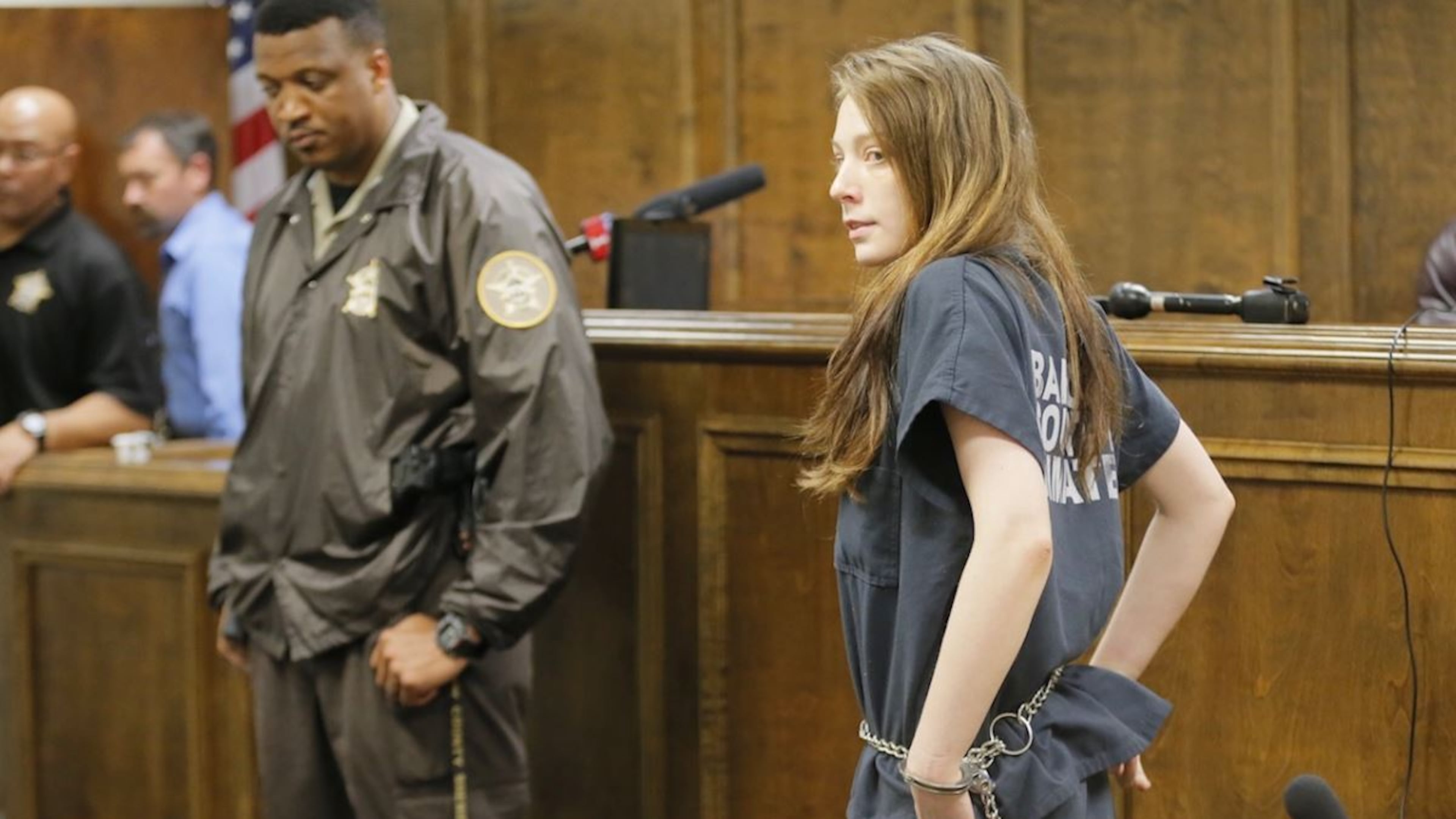 Bobbie Prather, the Bartow County mother charged with murder in the drowning death of her 3-year-old son, made her first court appearance Wednesday. BOB ANDRES / BANDRES@AJC.COM