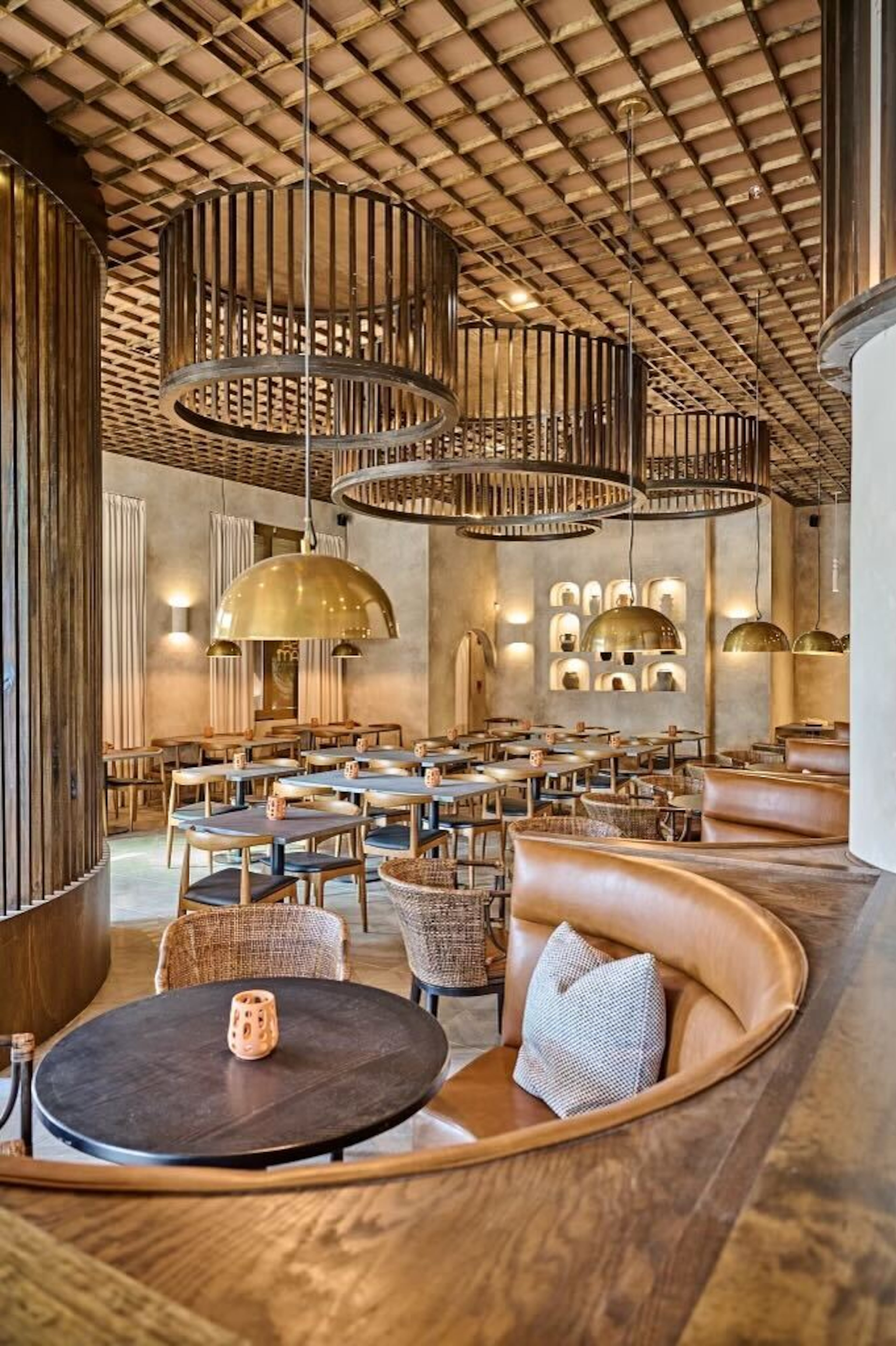When designing a restaurant like Casa Balam, Maria Dominguez of Maison Maluee must consider every detail of the restaurant's design, including the finishes, wood, colors and fabric, she said, and "that's how it grows from there." (Courtesy of Casa Balam)