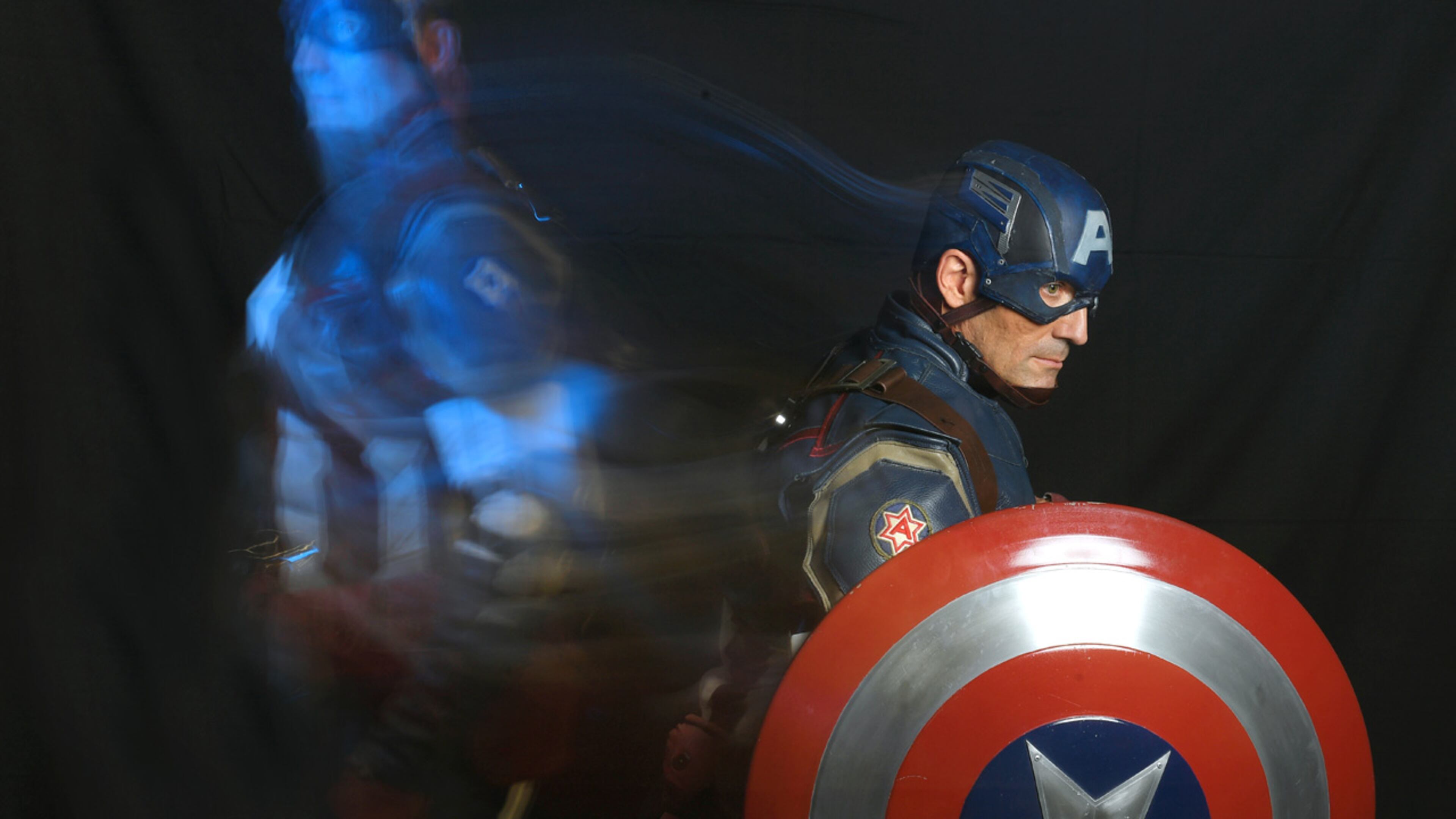 FILE PHOTO: Police in Pennsylvania put an alert out for "Captain America." But in reality, "Captain America" was really a guy, in a Captain America shirt, whose wife had given him two wrong addresses.