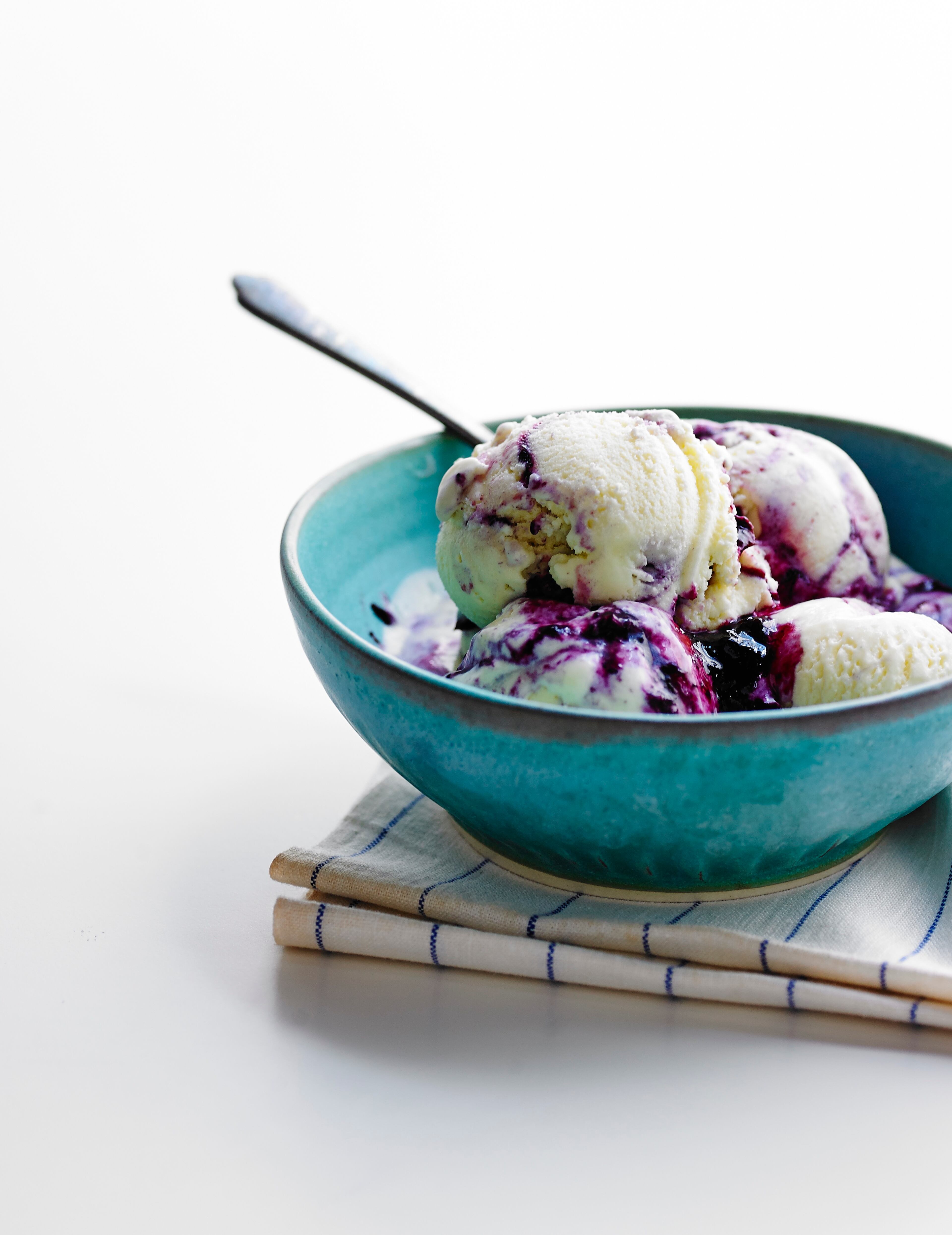 Right now, flavors such as roasted pistachio, summer figs, sorghum and bacon and whiskey brown butter are served up in cups or house-made sugar or waffle cones. Photo by Victor Protasio